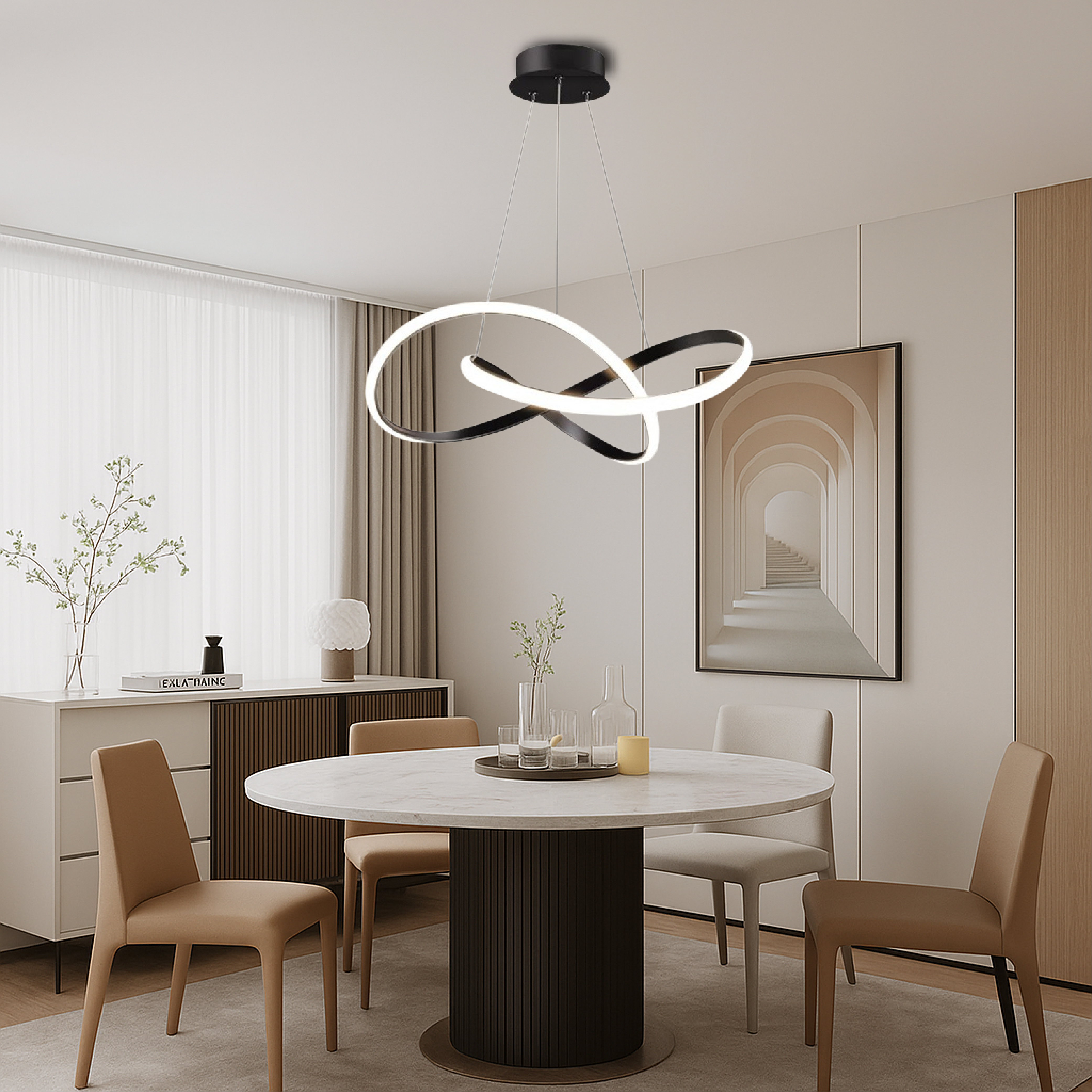 Suspension moderne pour salle à manger