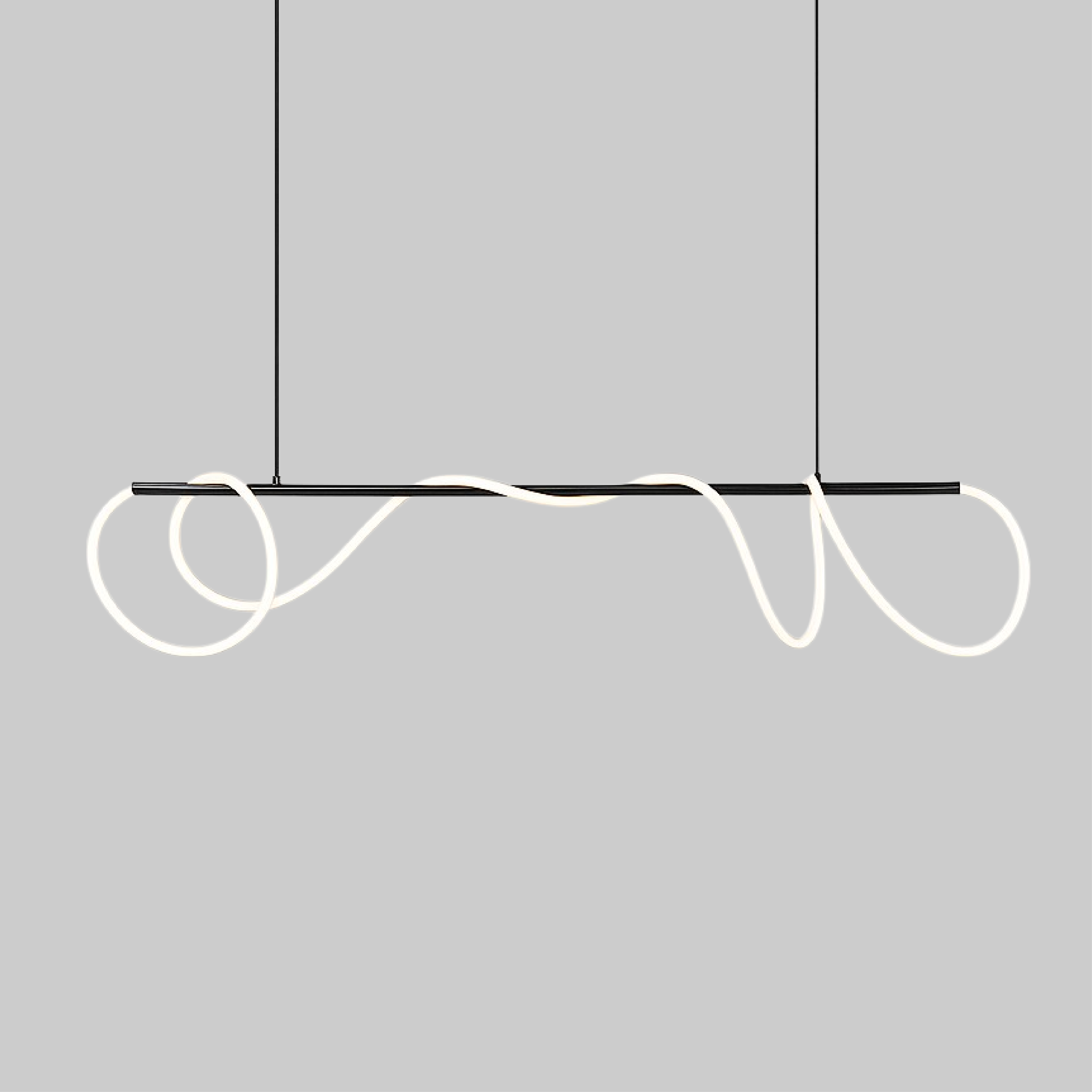 Suspension linéaire pour table de cuisine
