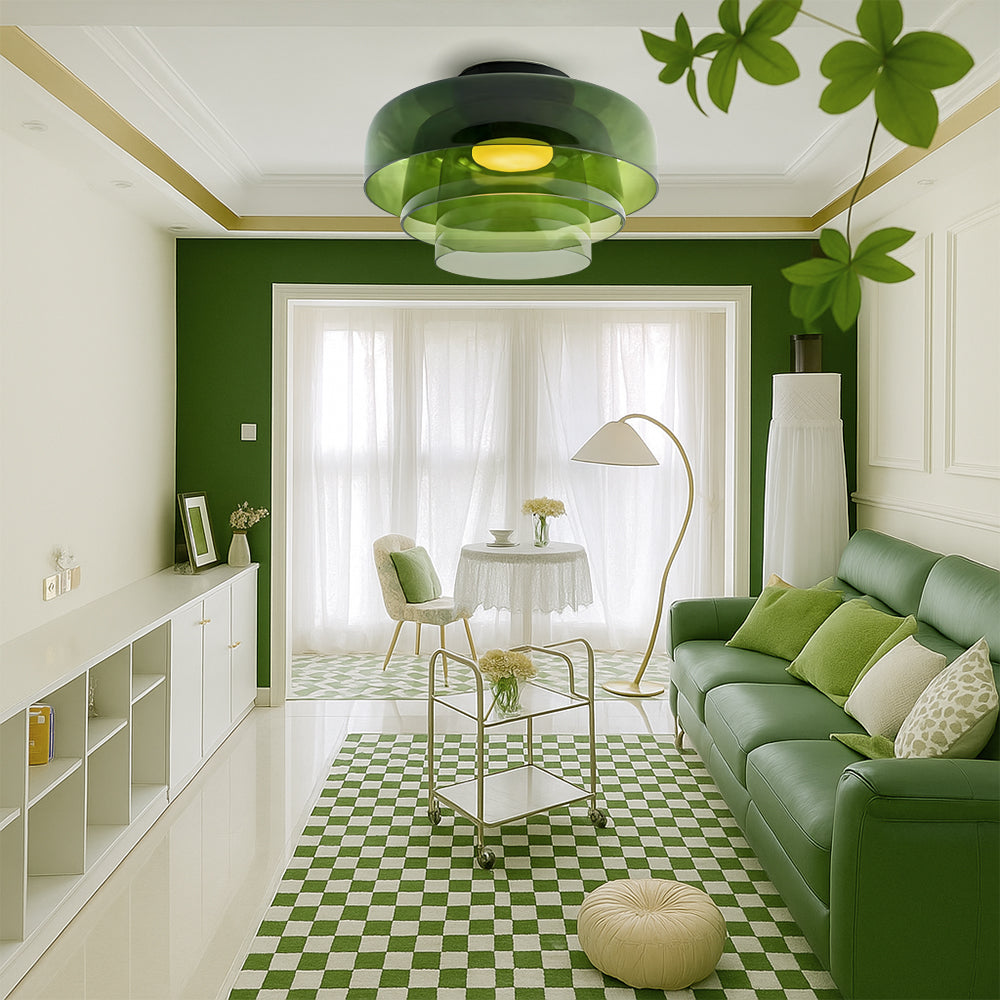 Lampe pendante nordique Bauhaus en verre