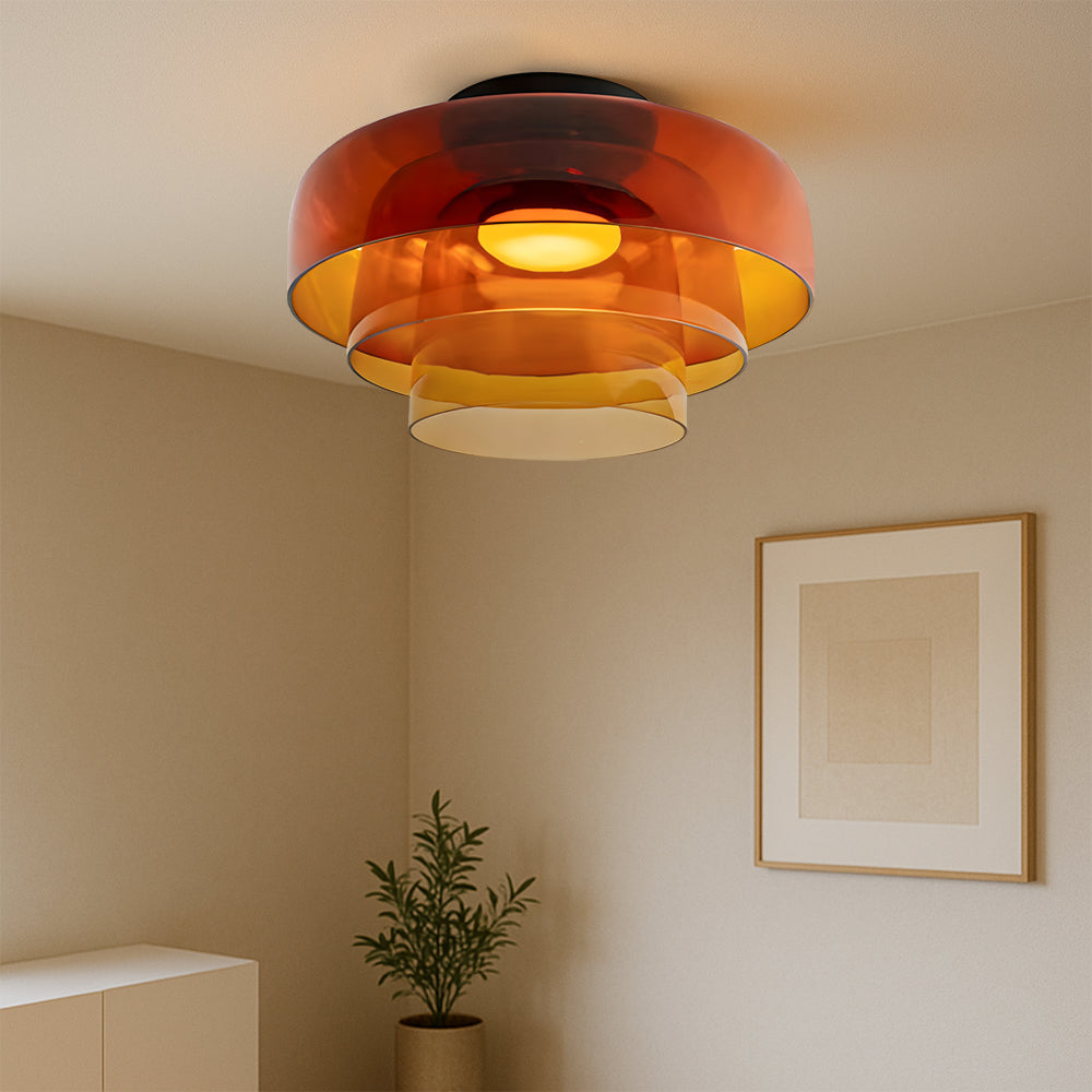 Lampe pendante nordique Bauhaus en verre