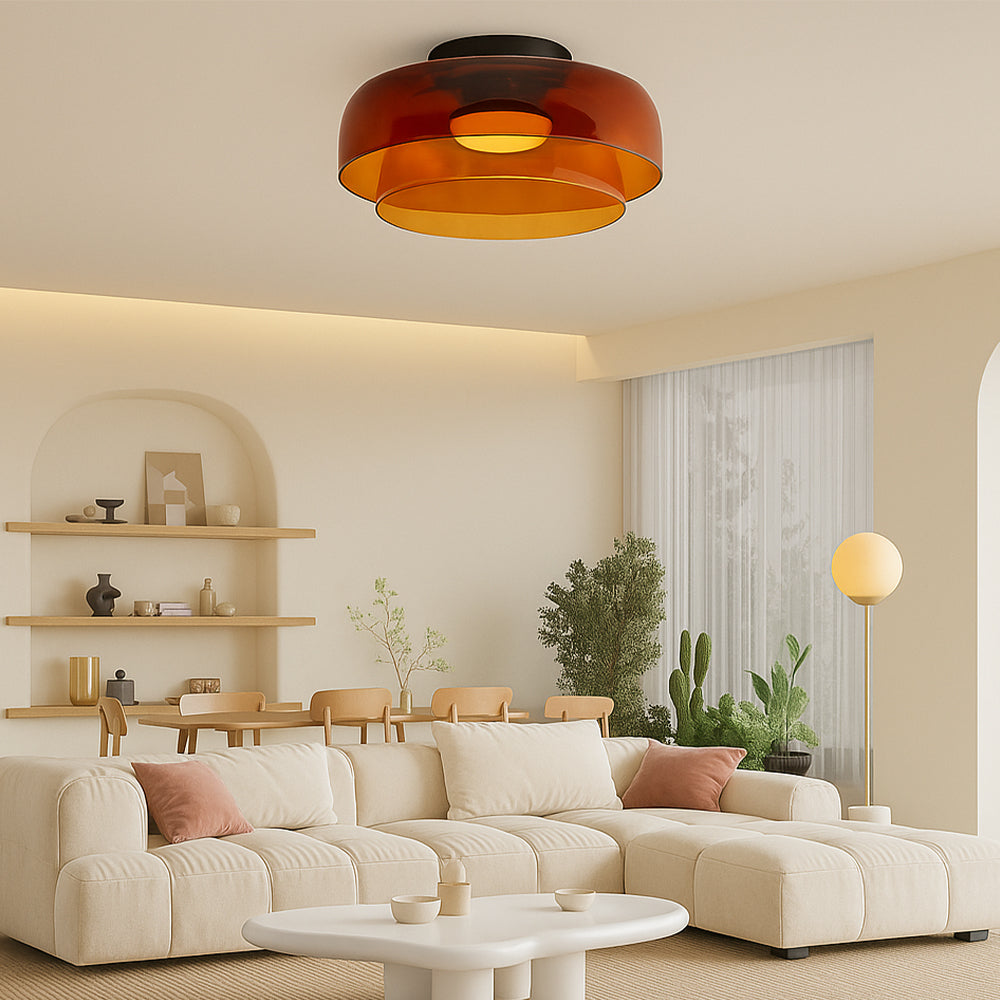 Lampe pendante nordique Bauhaus en verre