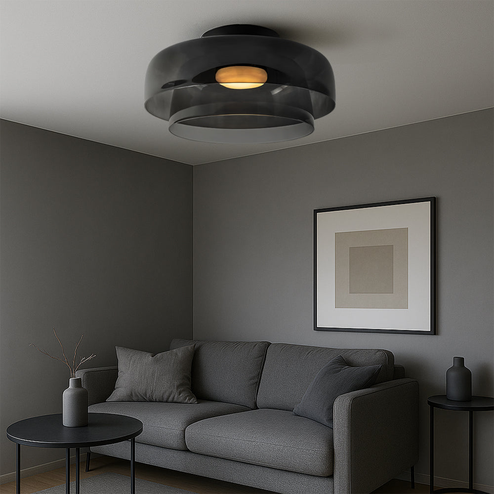 Lampe pendante nordique Bauhaus en verre