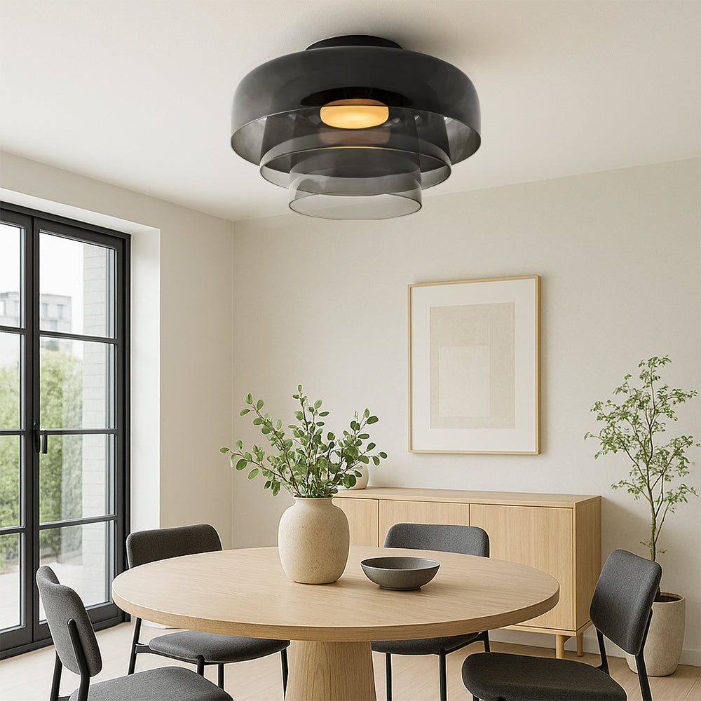 Lampe pendante nordique Bauhaus en verre