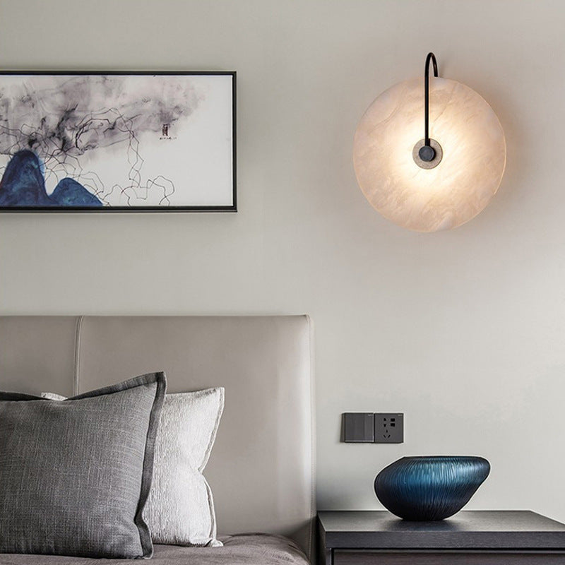 Lampe murale LED en marbre Alab