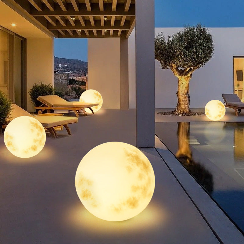Lampe de lune à énergie solaire pour le jardin