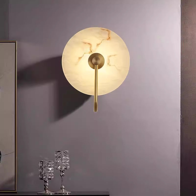 Lampe murale LED en marbre Alab
