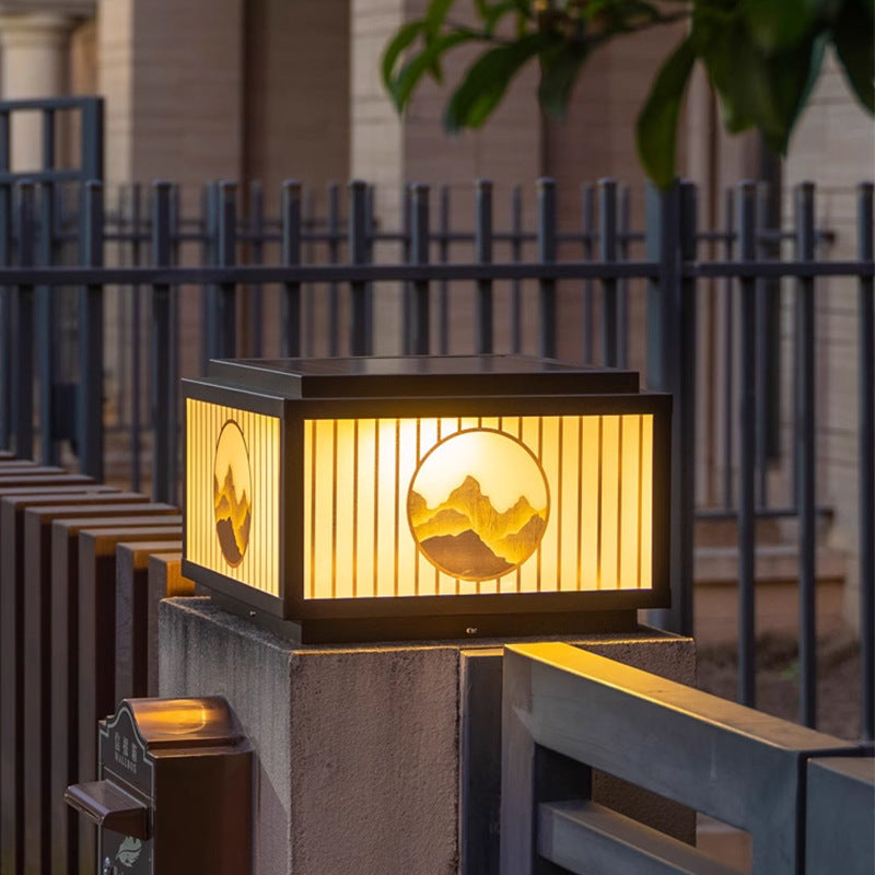Lampe solaire pour poteau d'extérieur