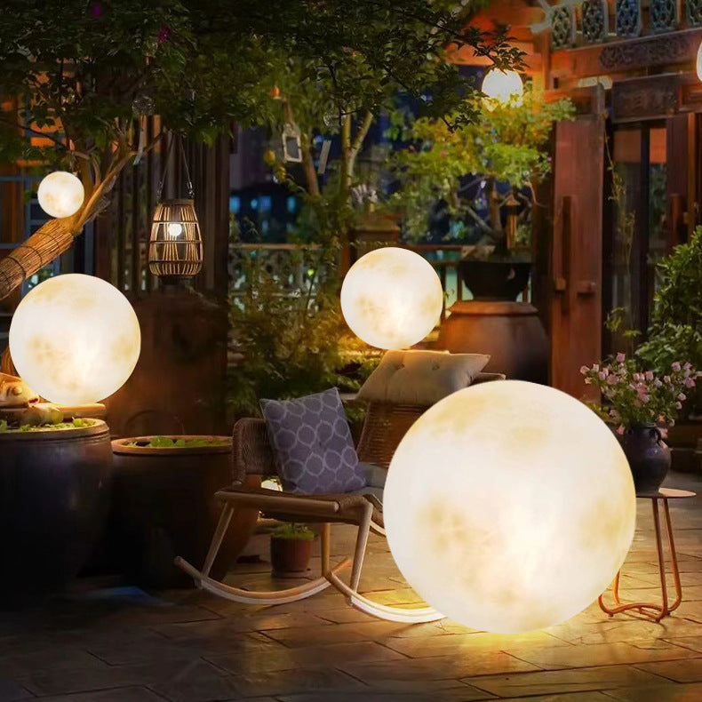 Lampe de lune à énergie solaire pour le jardin