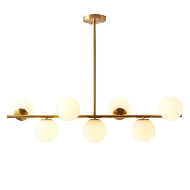 Lustre de table de cuisine doré