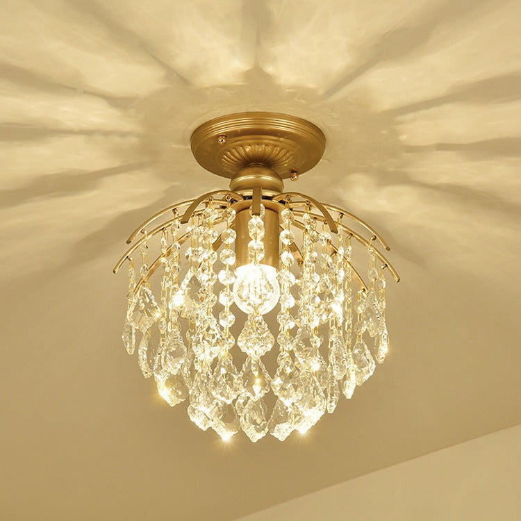 Lustre en cristal pour chambre à coucher
