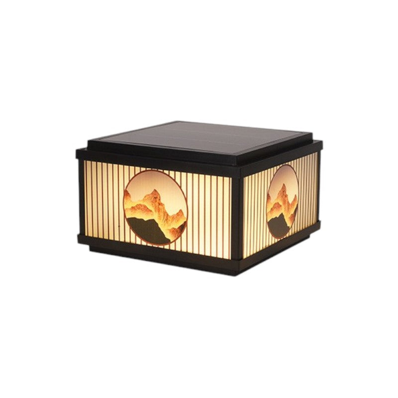 Lampe solaire pour poteau d'extérieur