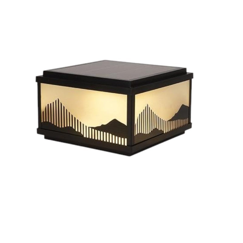 Lampe solaire pour poteau d'extérieur