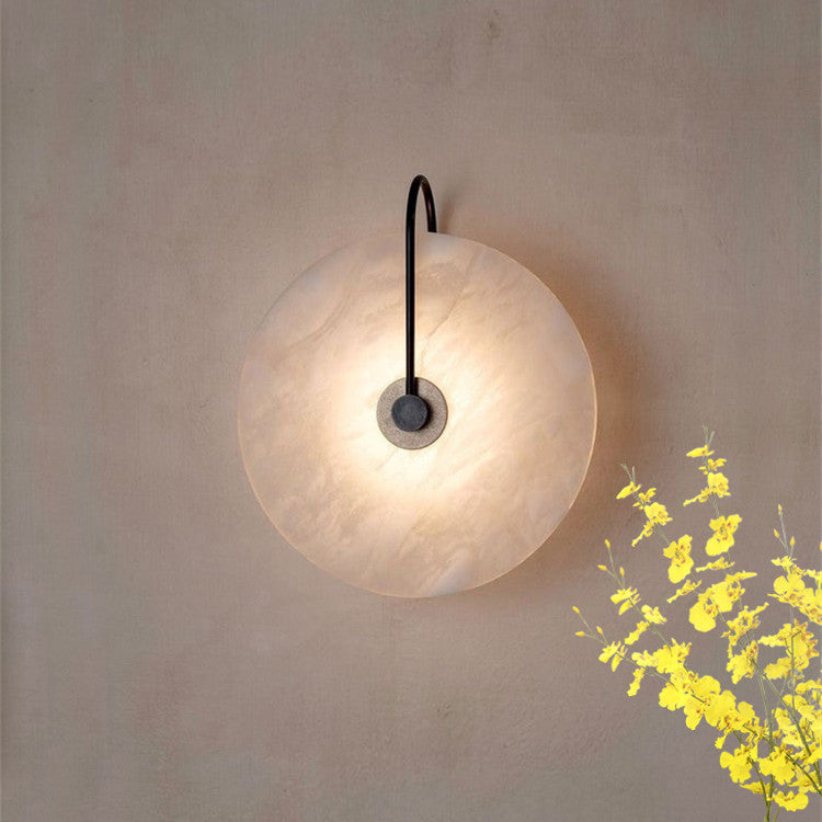 Lampe murale LED en marbre Alab