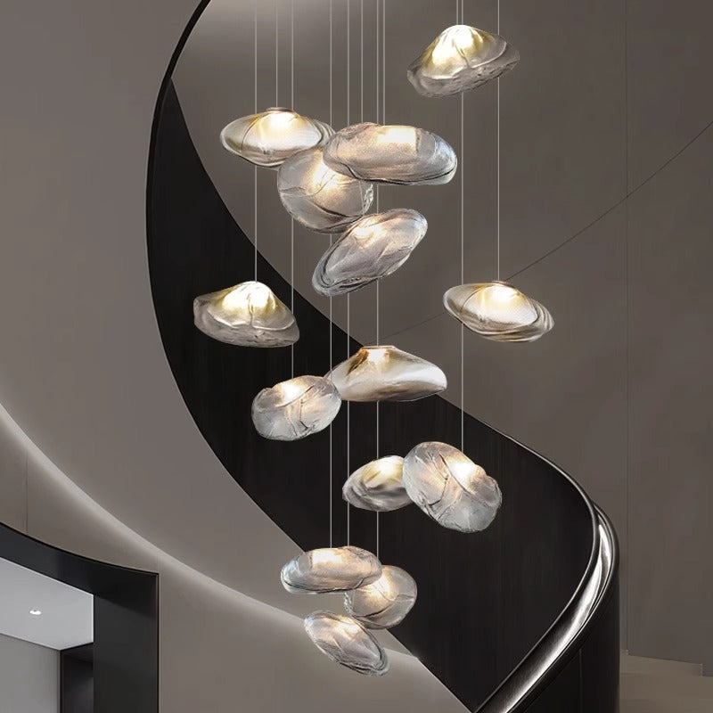 Lustre Villa en verre nordique