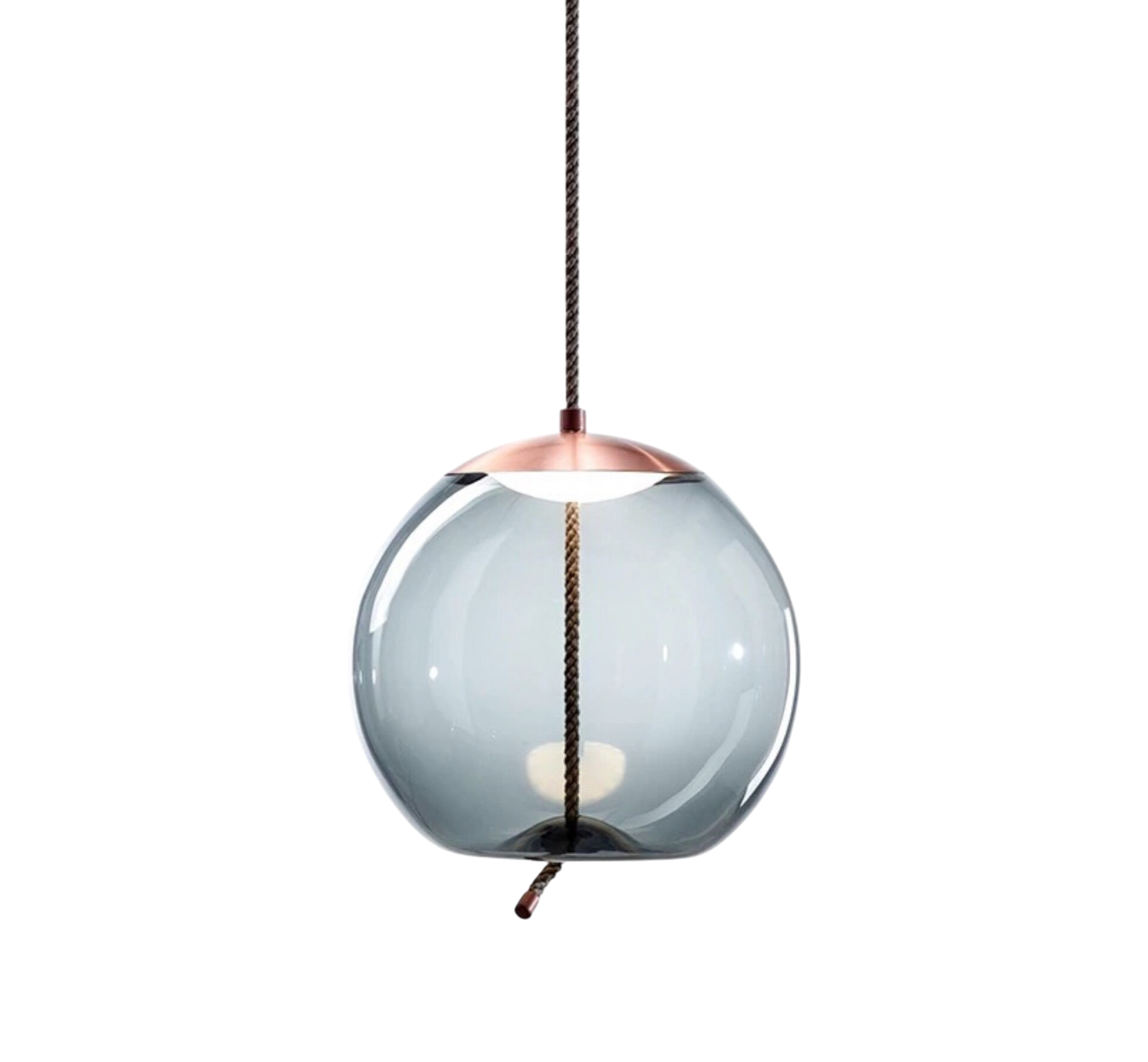 Pendentif Hempoire or rose