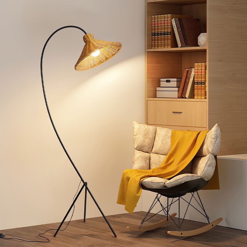 Lampadaire en bambou