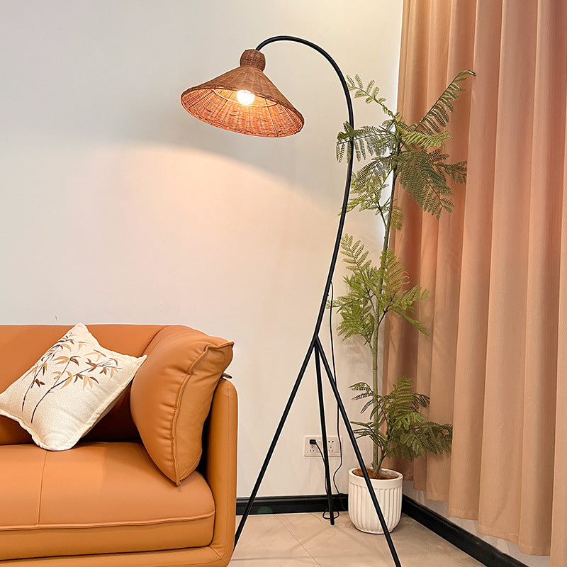 Lampadaire en bambou
