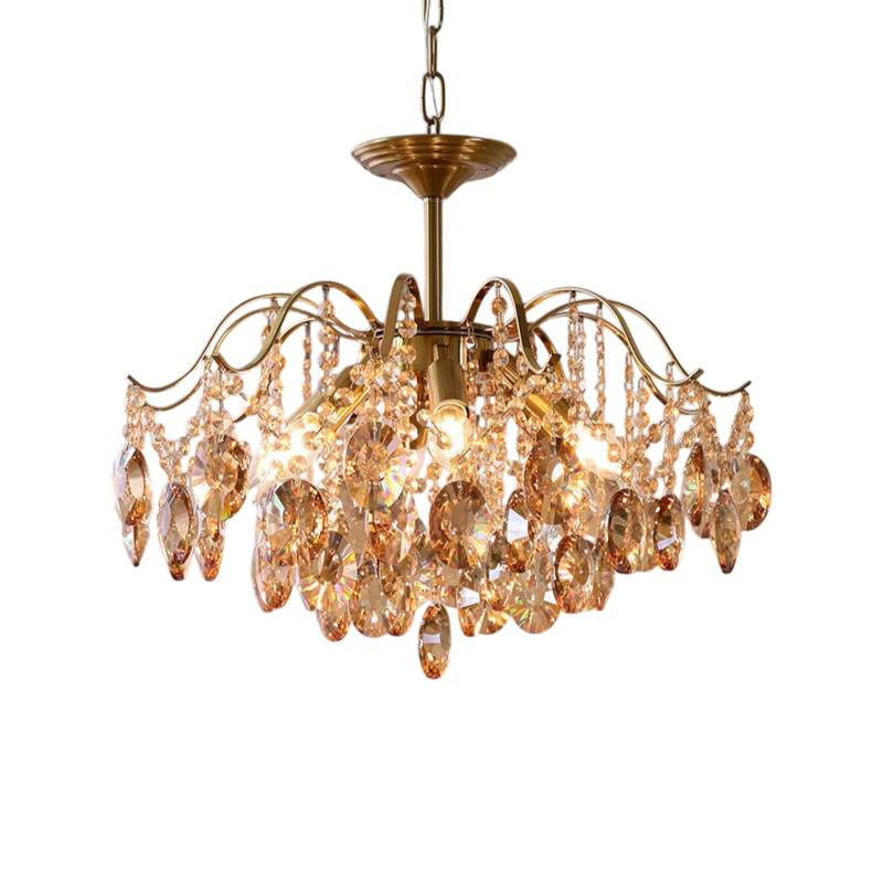 Lustre rétro en cristal