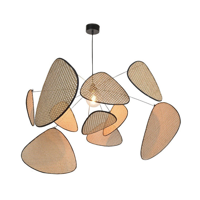 Lampe suspendue en rotin de Bria