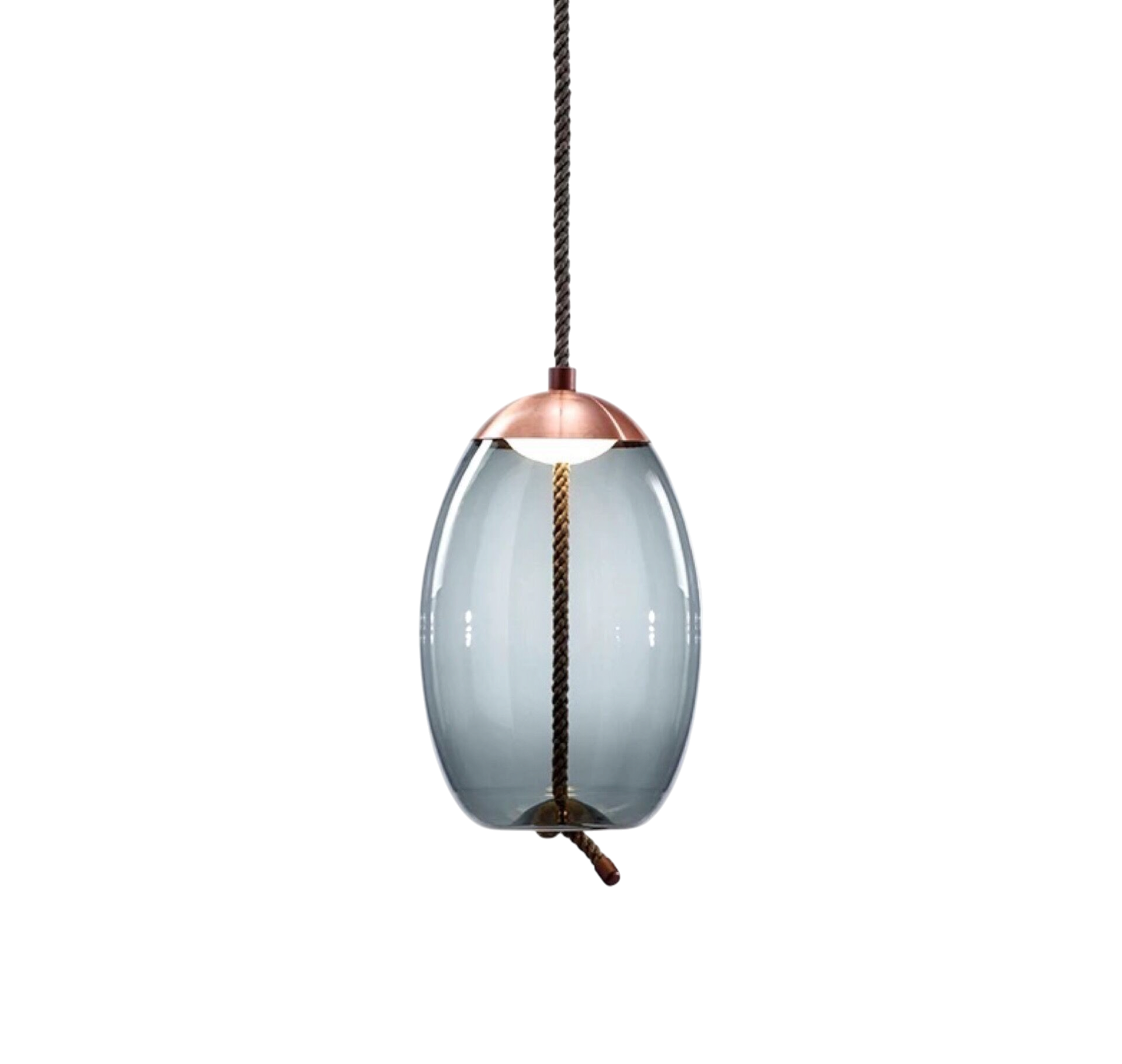 Pendentif Hempoire or rose