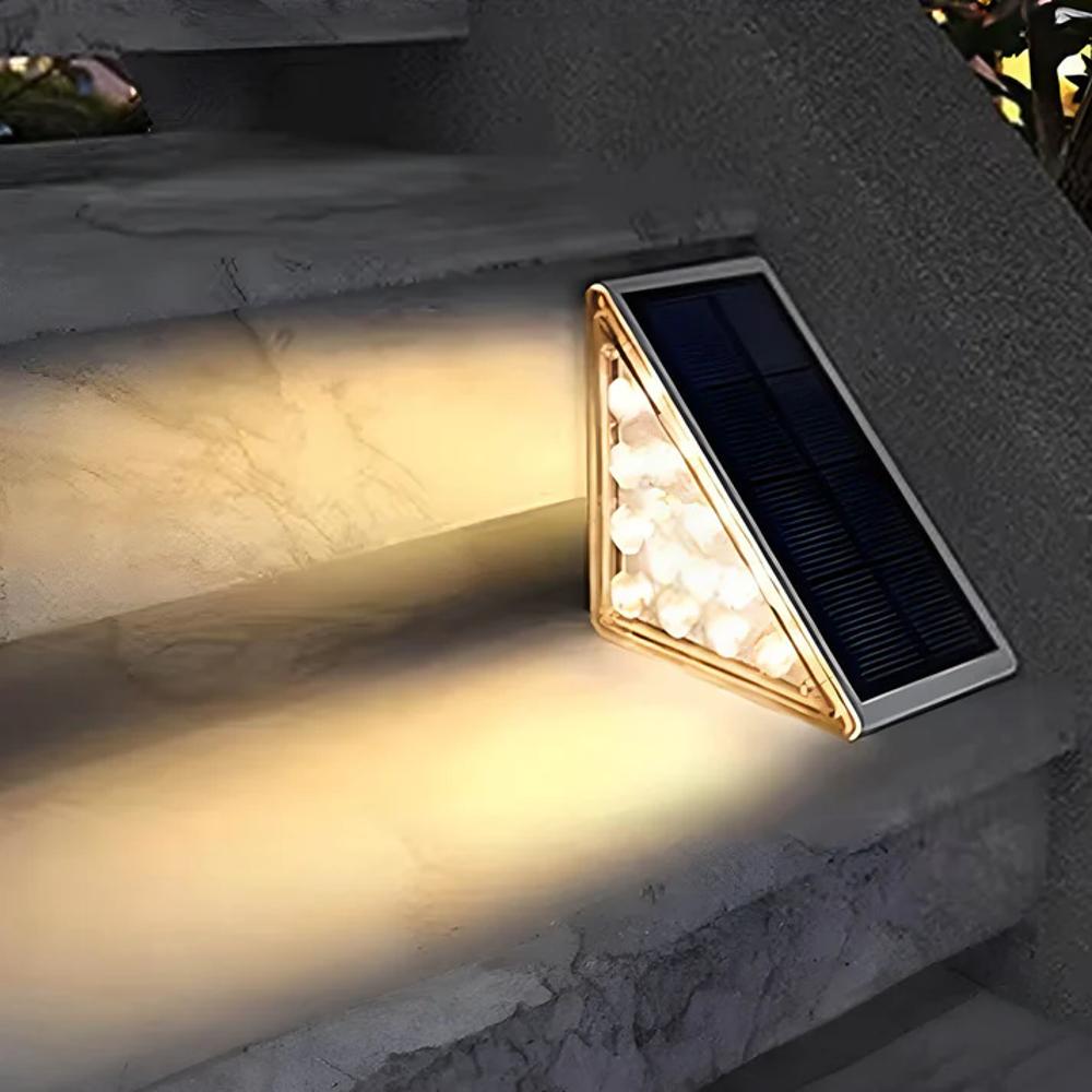 Lampes solaires pour escaliers extérieurs