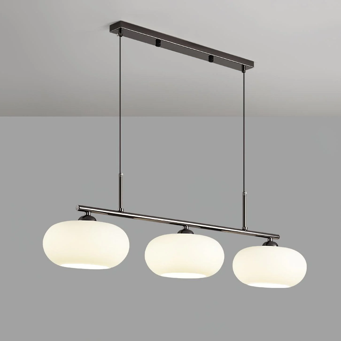 Lampe pendante Bauhaus à 3 têtes