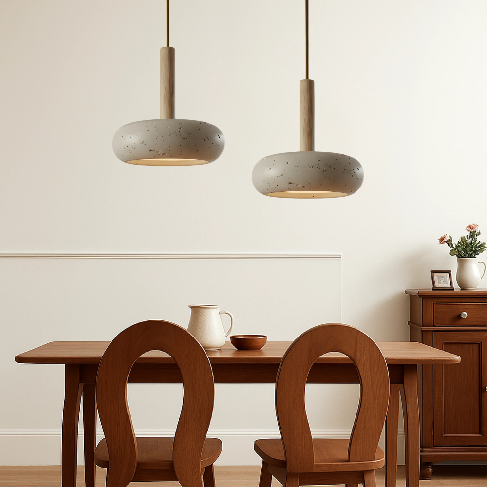 Suspension en travertin