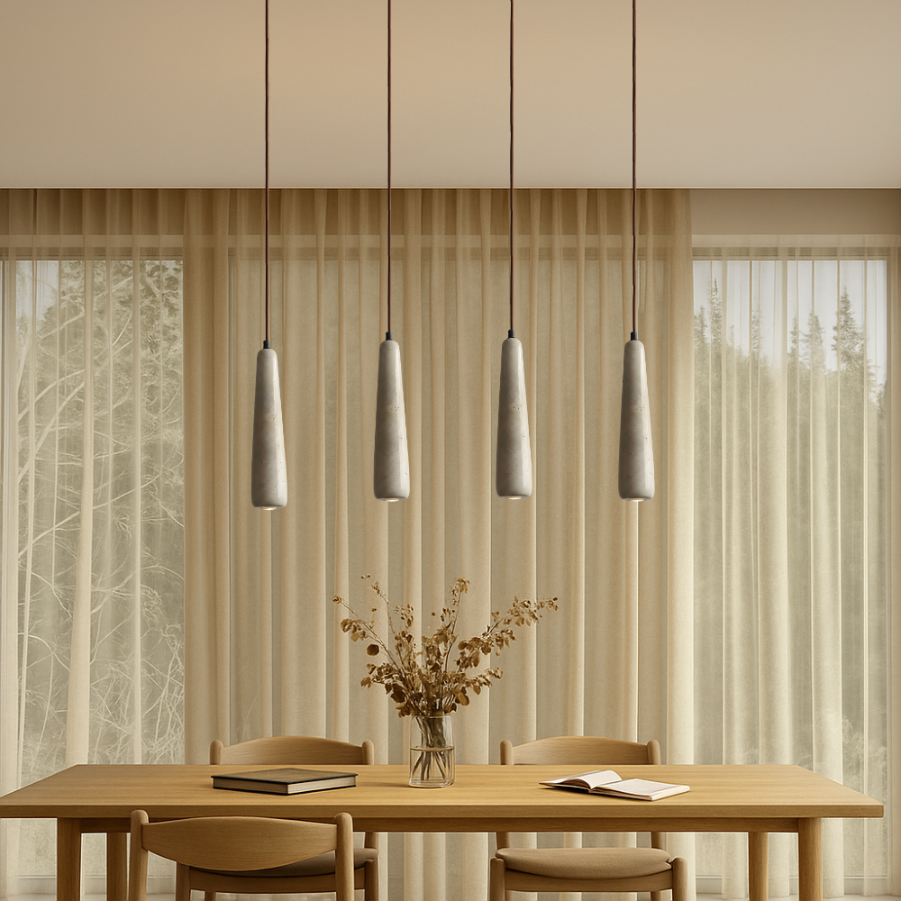 Lampe pendante en forme de crayon