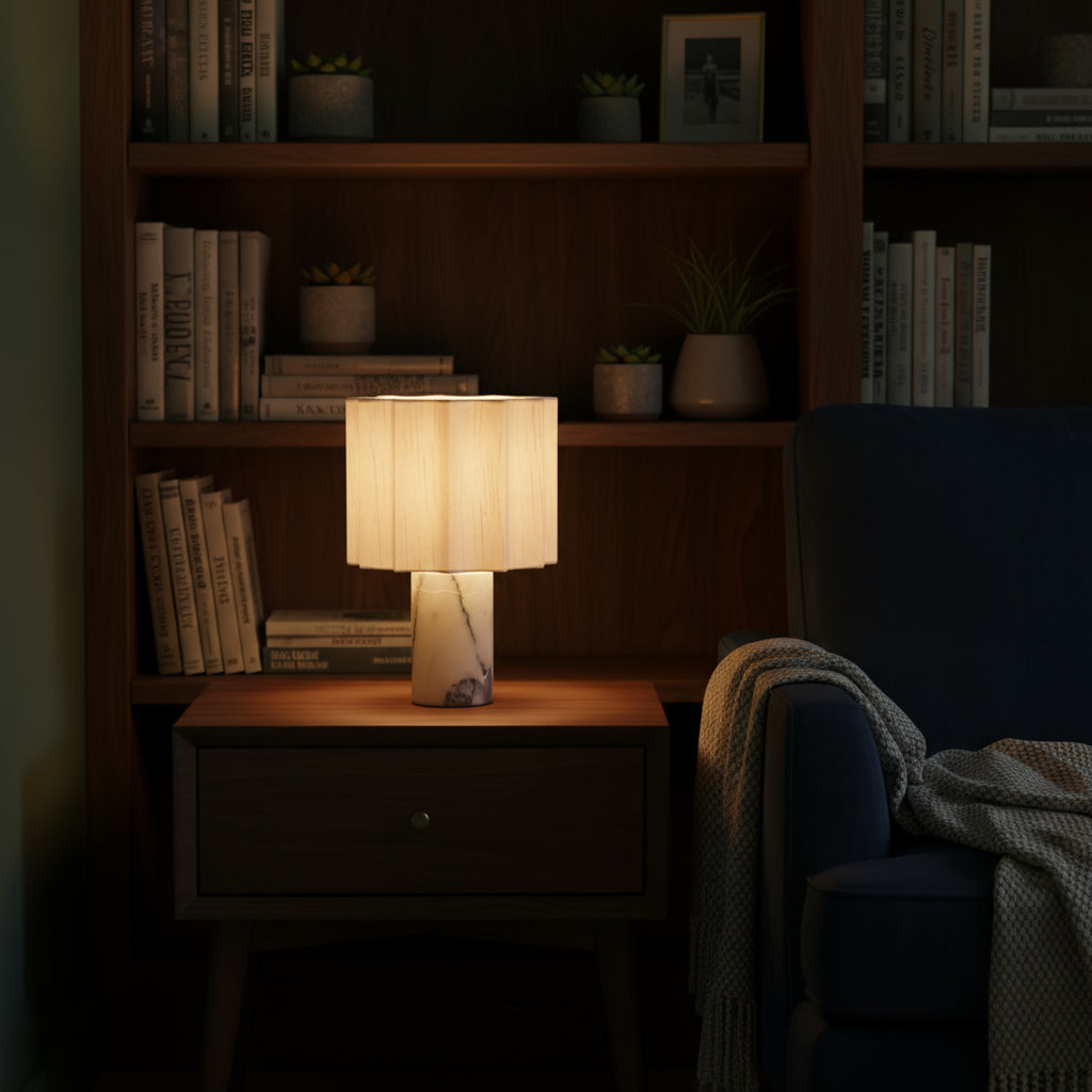 Lampe à poser en marbre Mirna