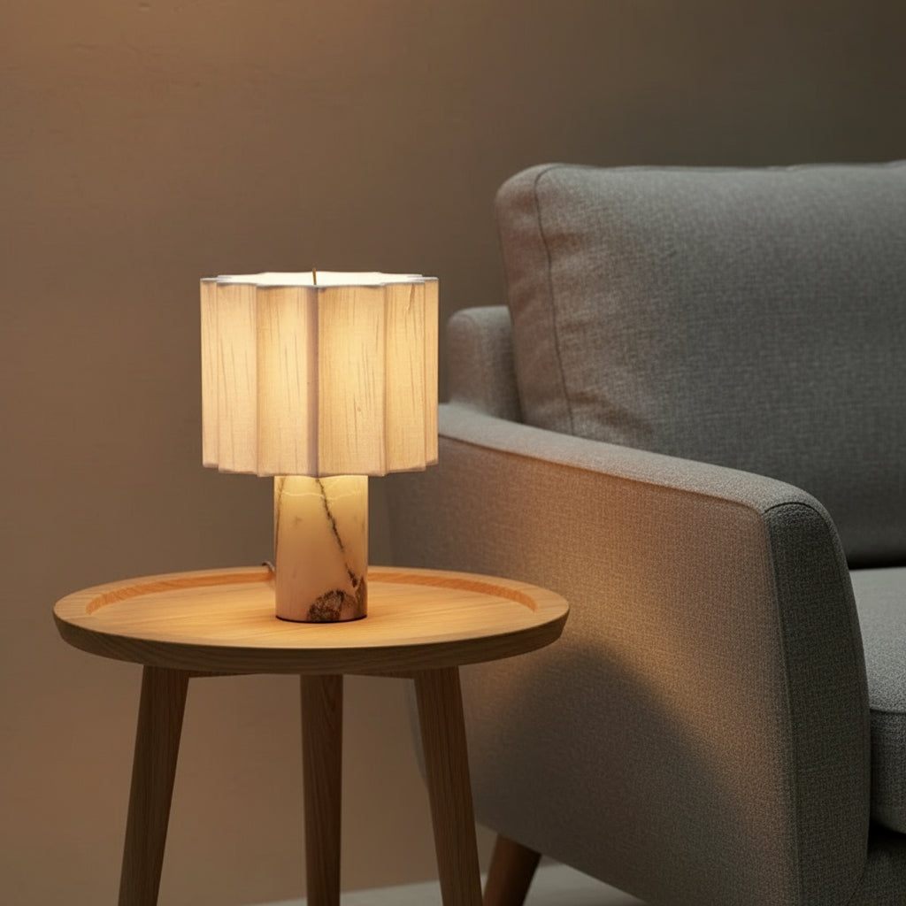 Lampe à poser en marbre Mirna