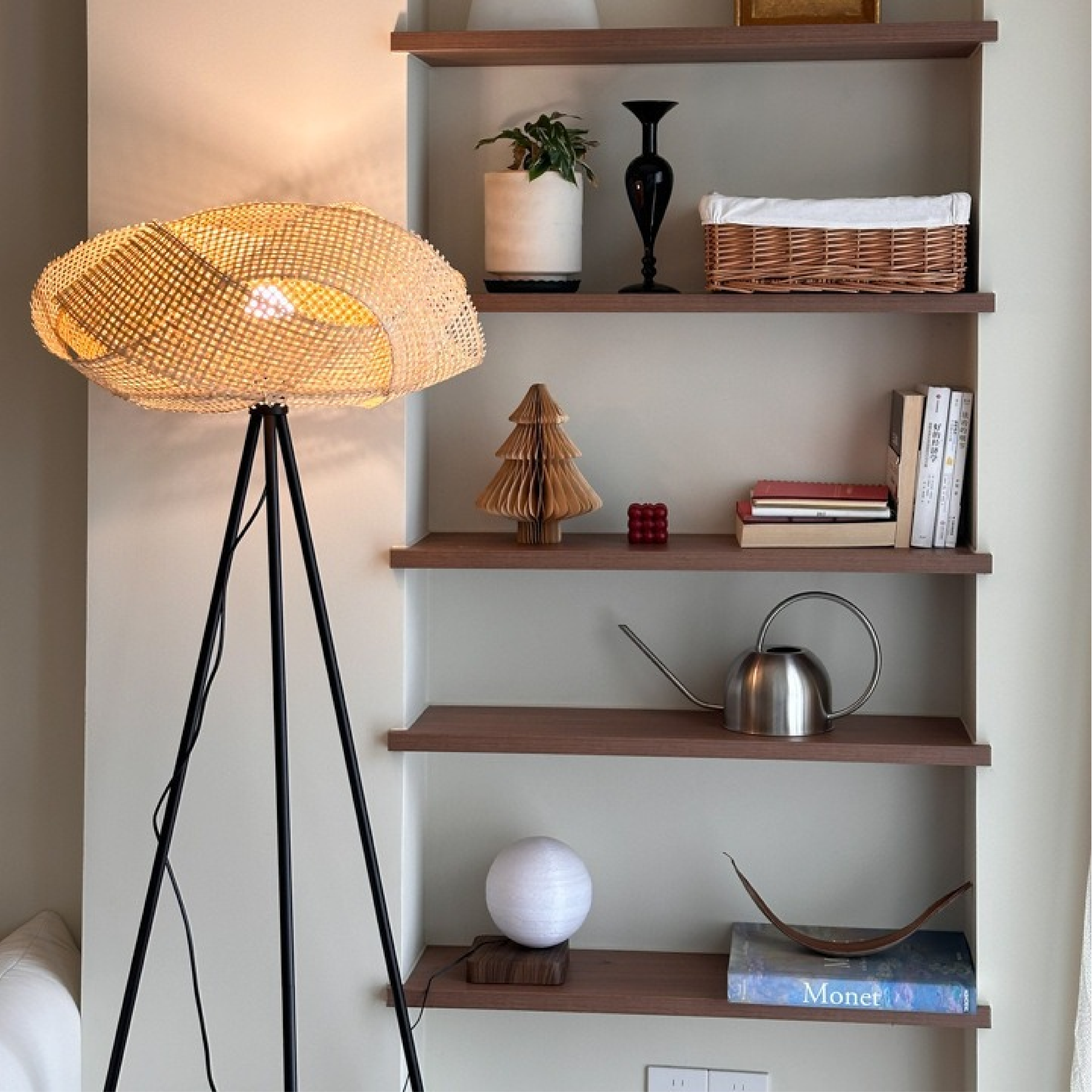 Lampe de sol en bambou