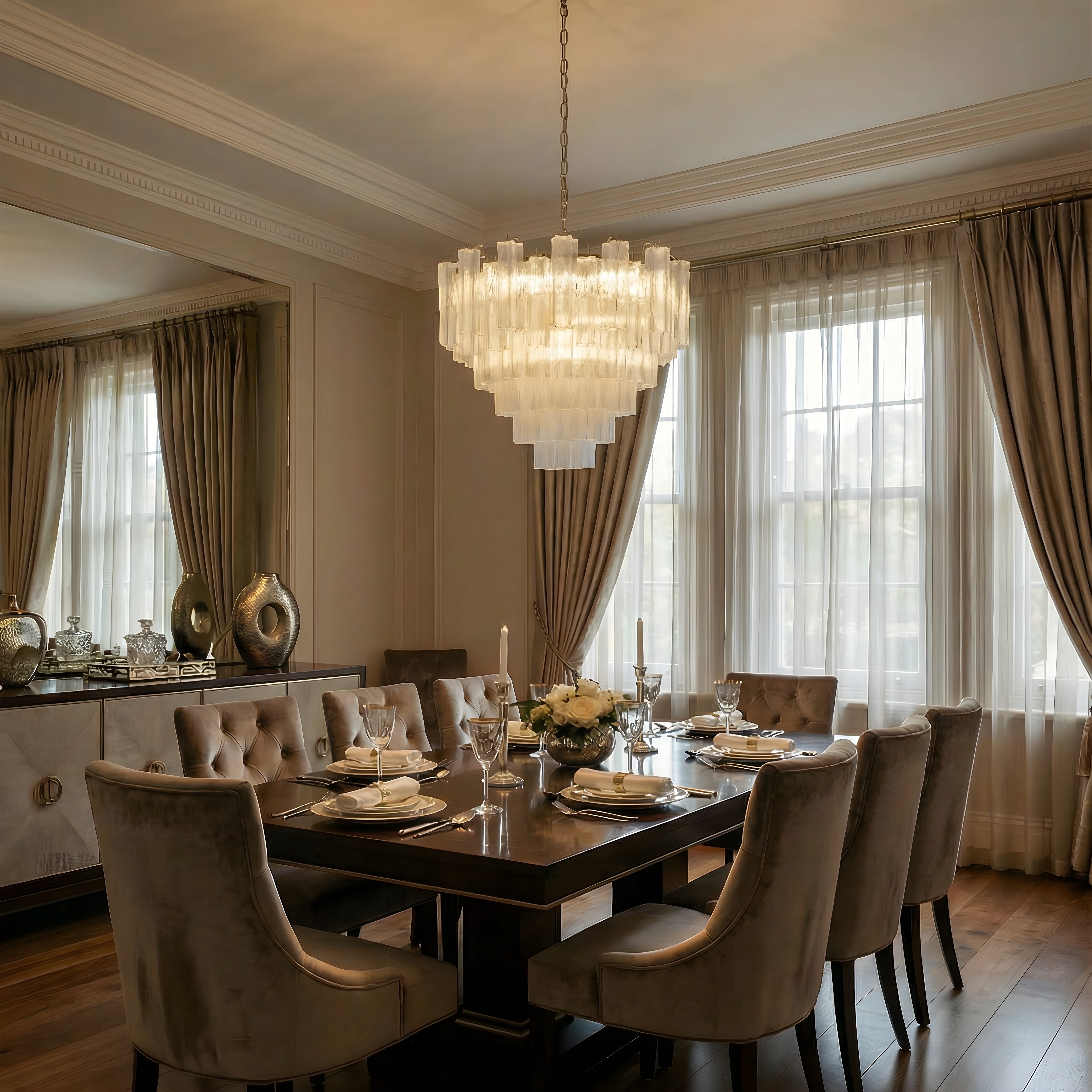 Lustre en verre français