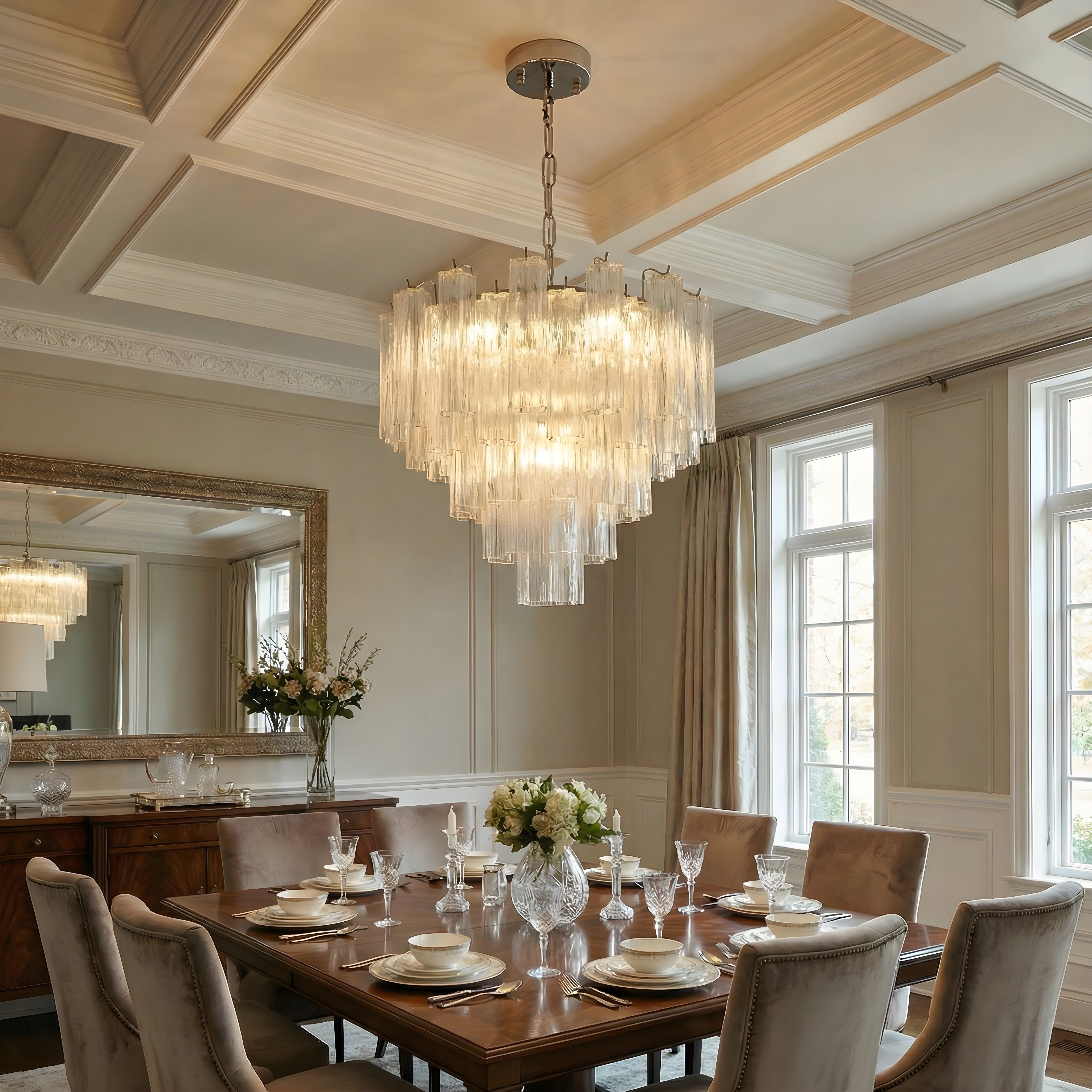 Lustre en verre français