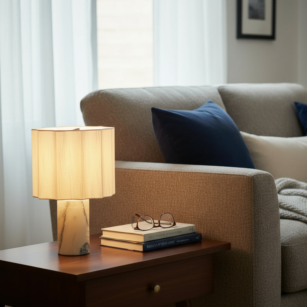 Lampe à poser en marbre Mirna