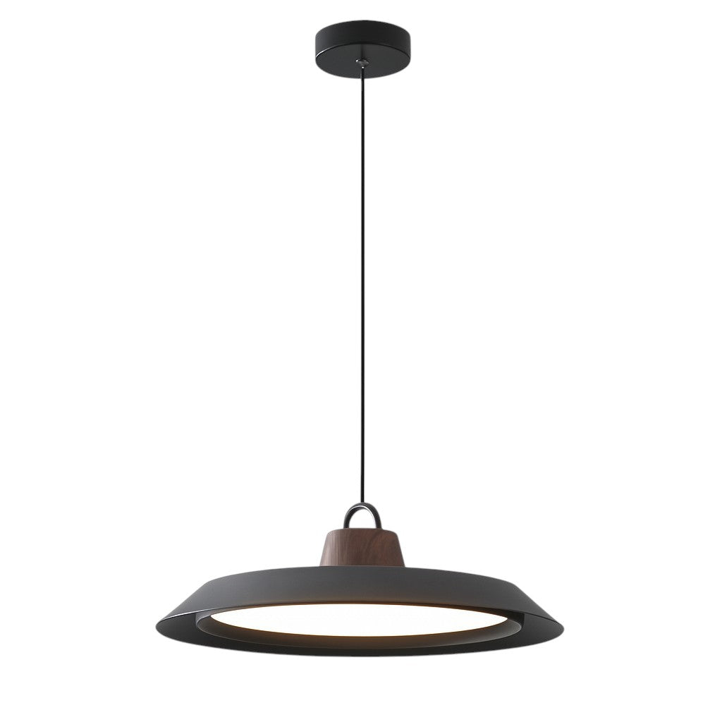 Lampe pendante scandinave en bois/métal