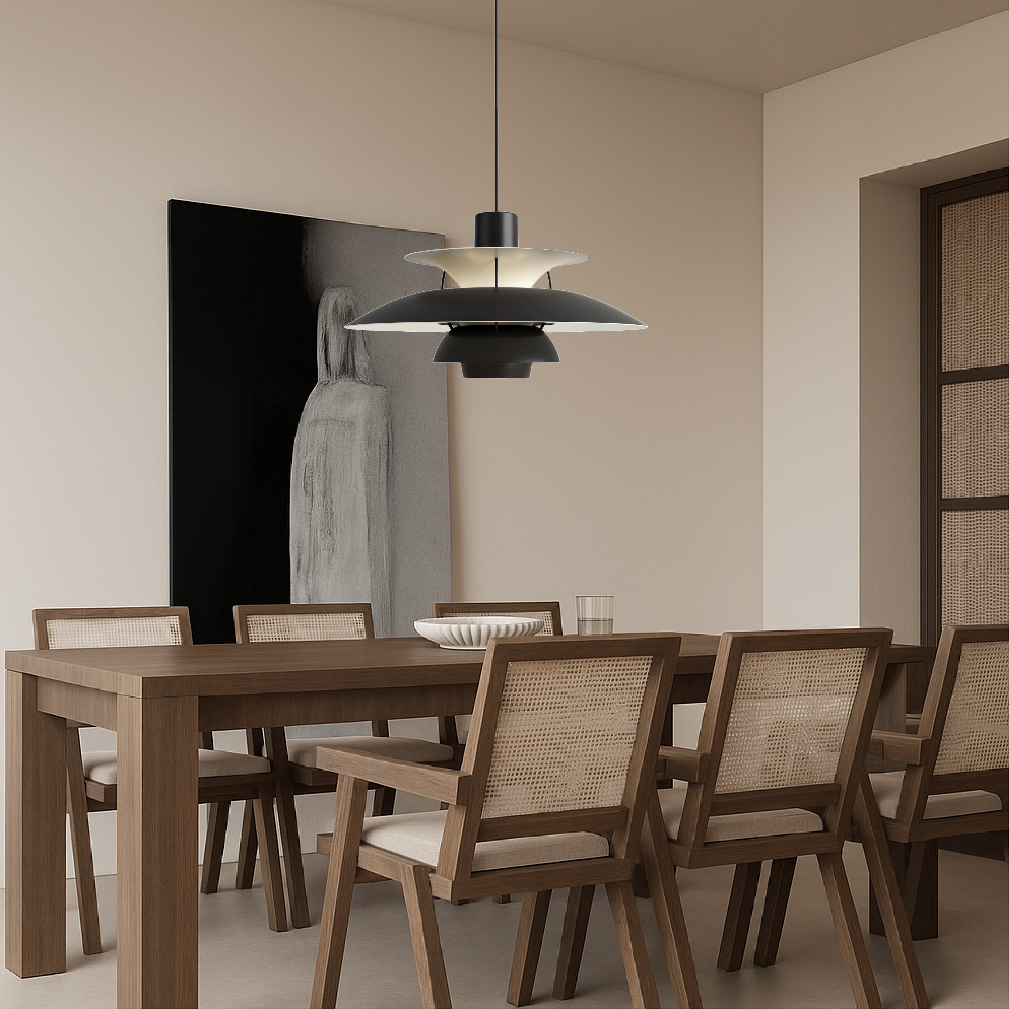 Lampe suspendue multicouche danoise