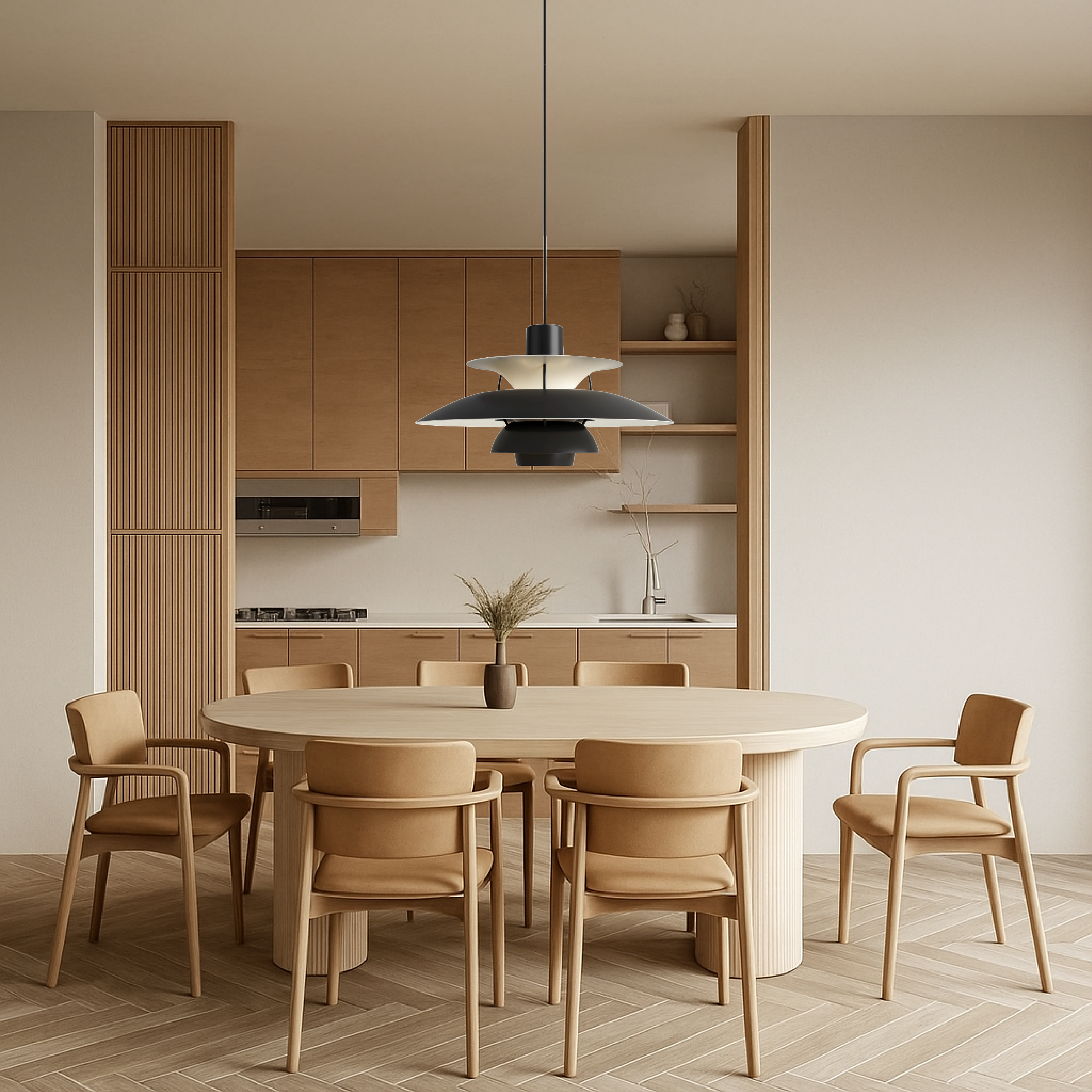 Lampe suspendue multicouche danoise