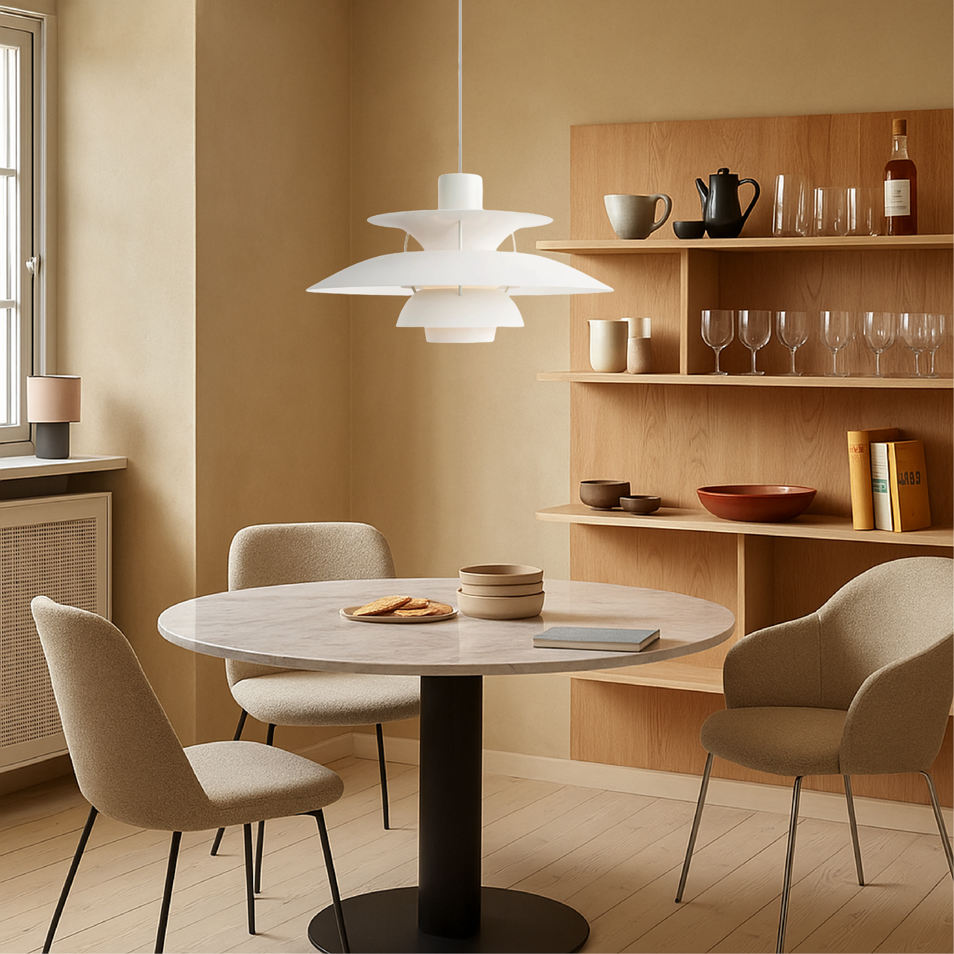 Lampe suspendue multicouche danoise