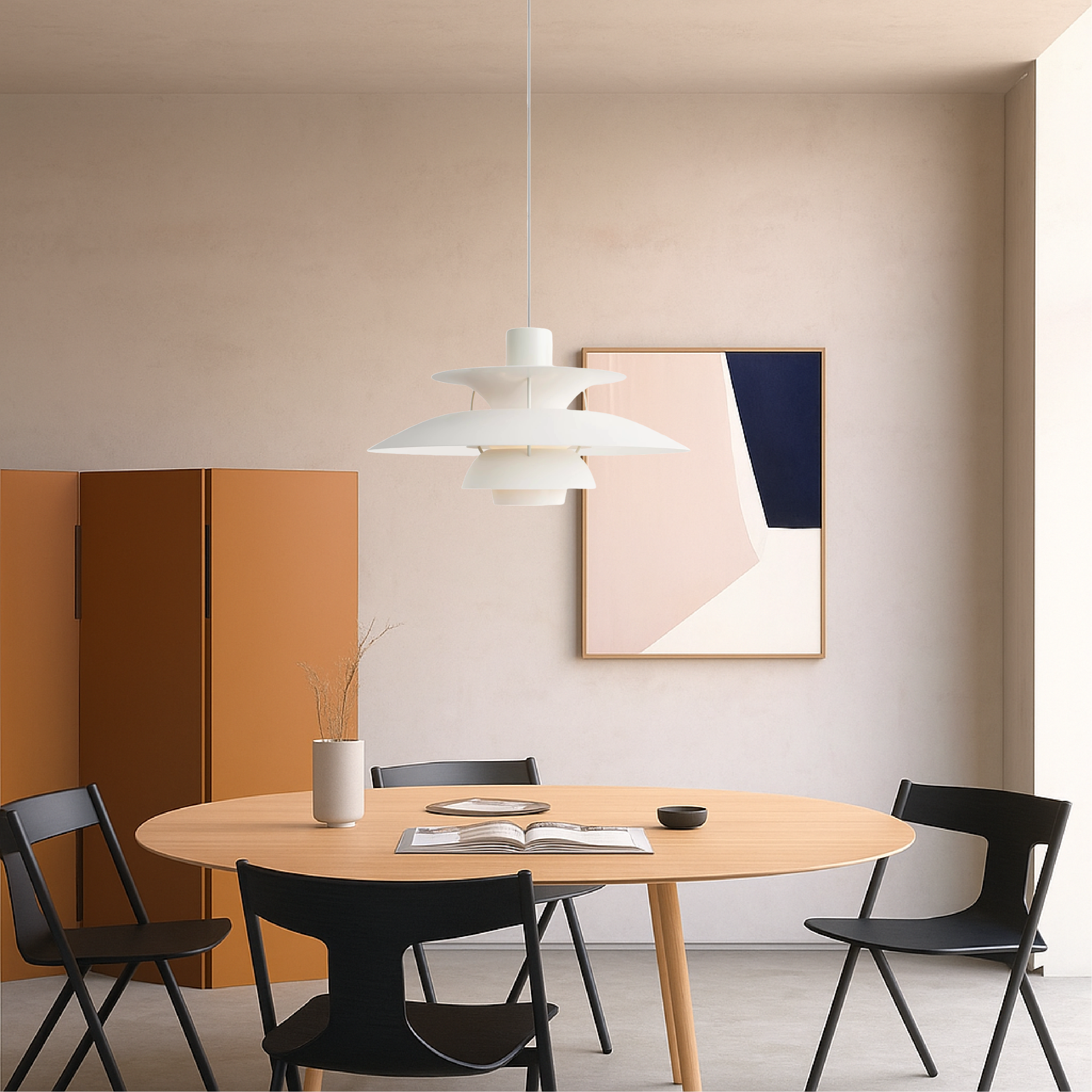 Lampe suspendue multicouche danoise