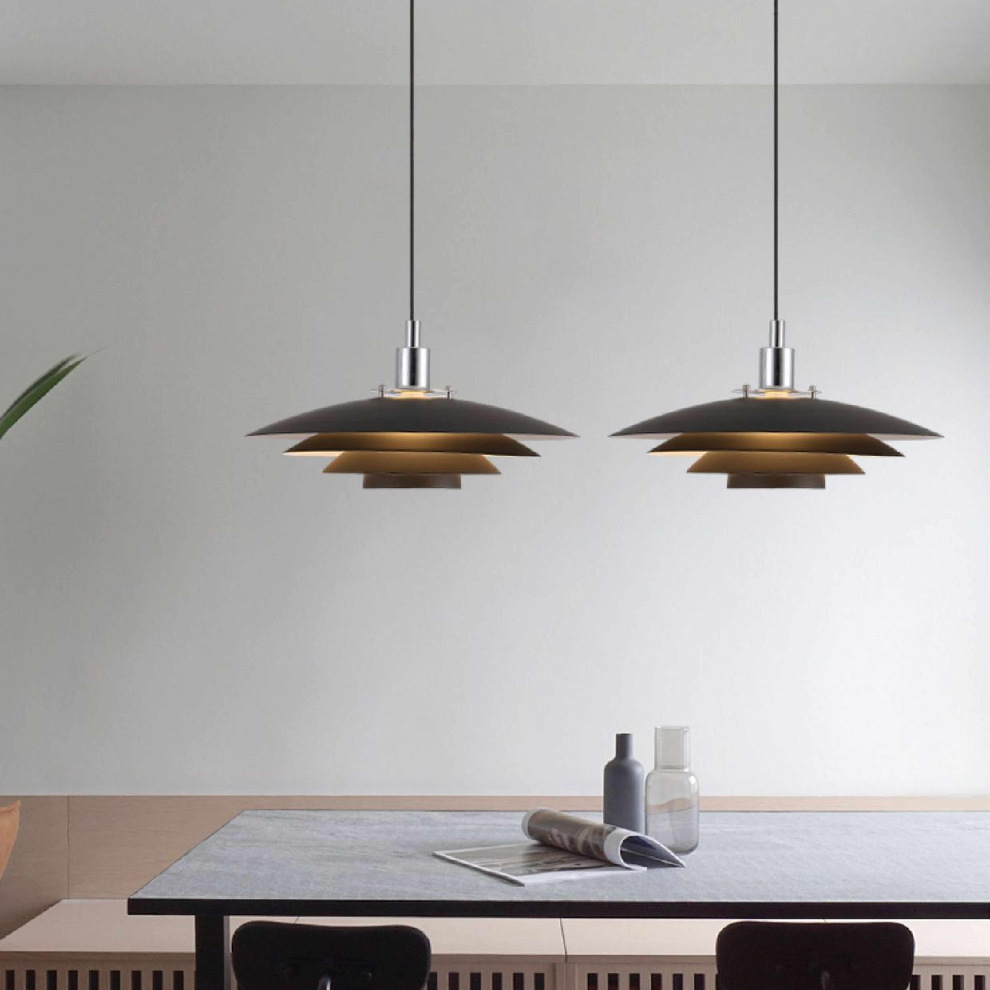 Lampe pendante en métal