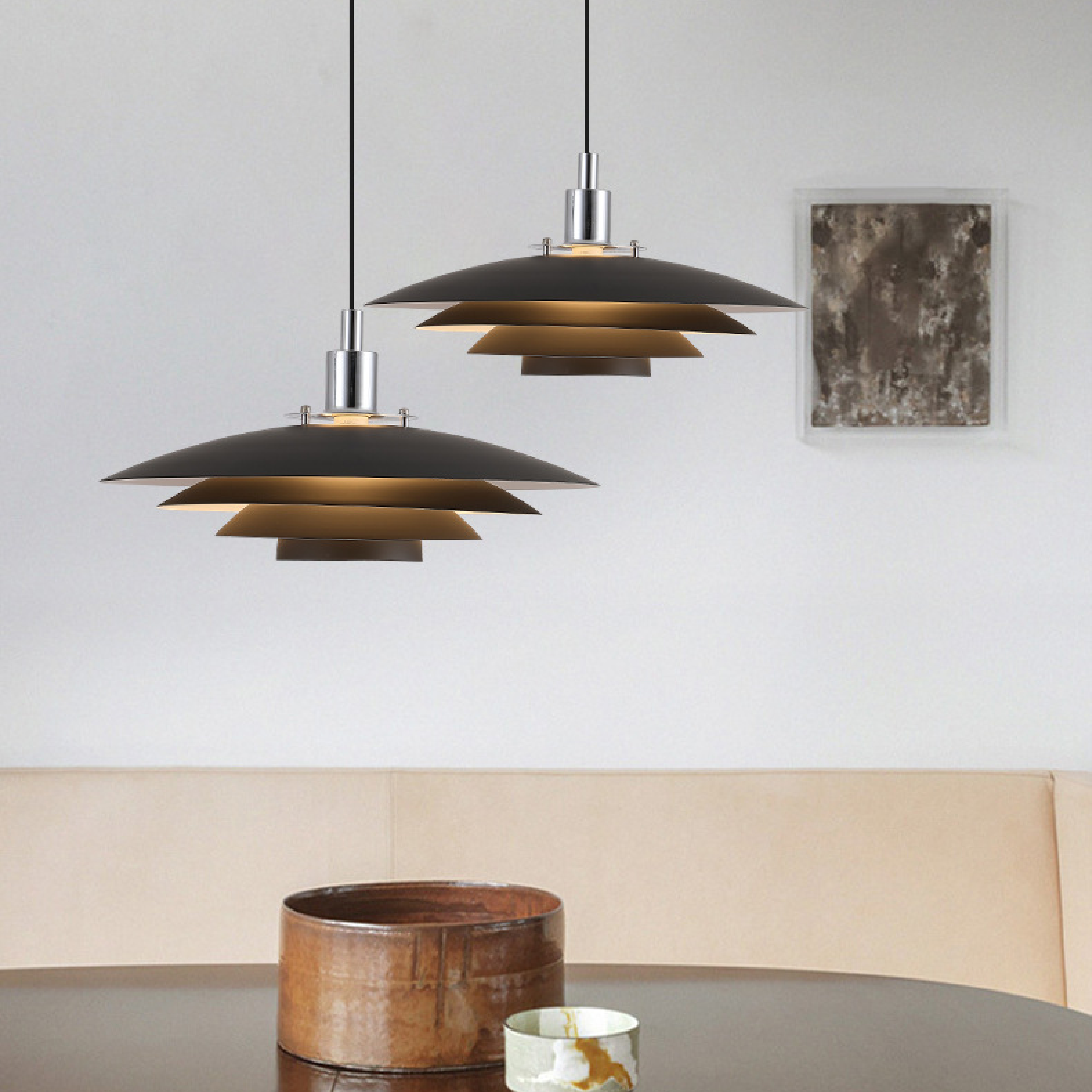 Lampe pendante en métal