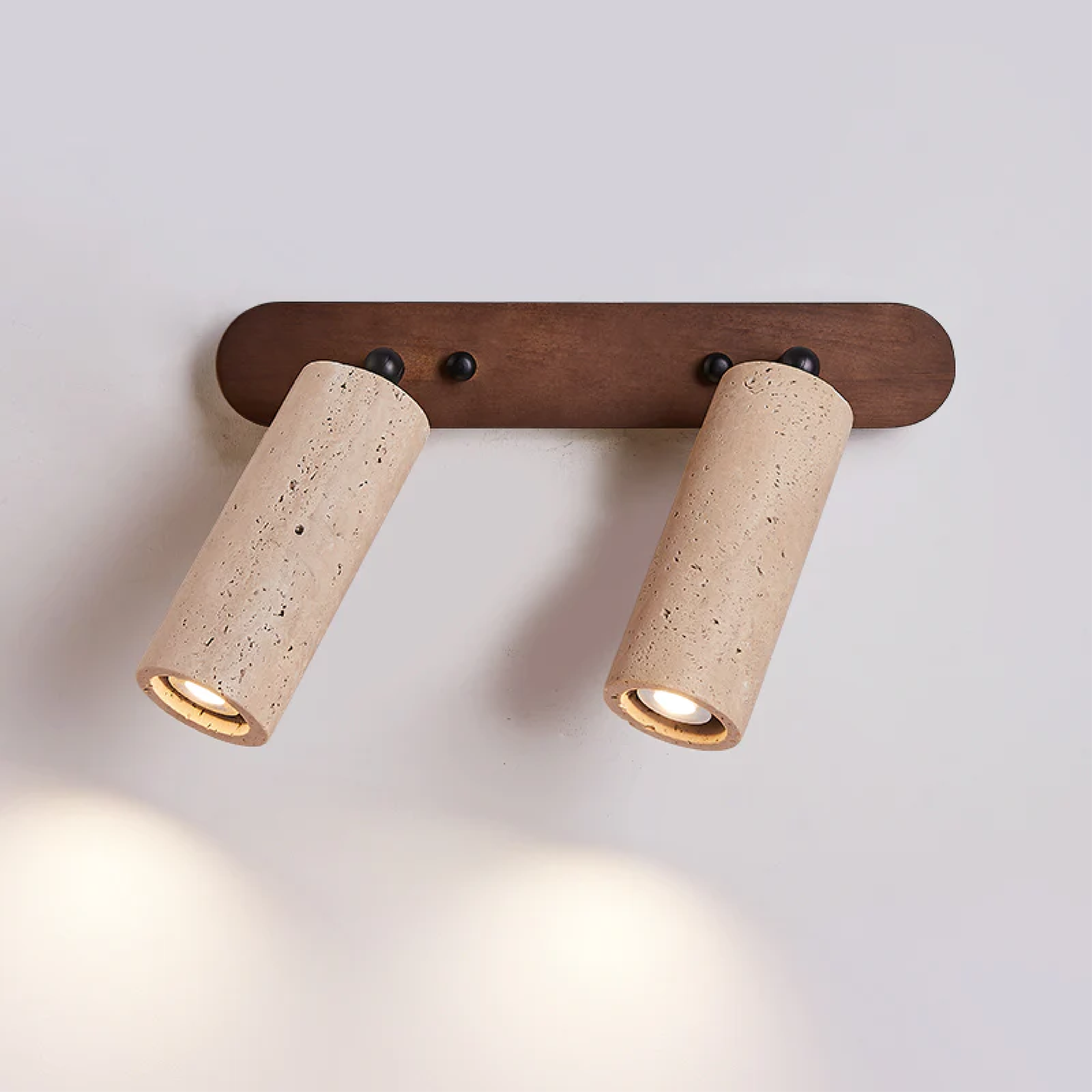 Applique rotative en travertin