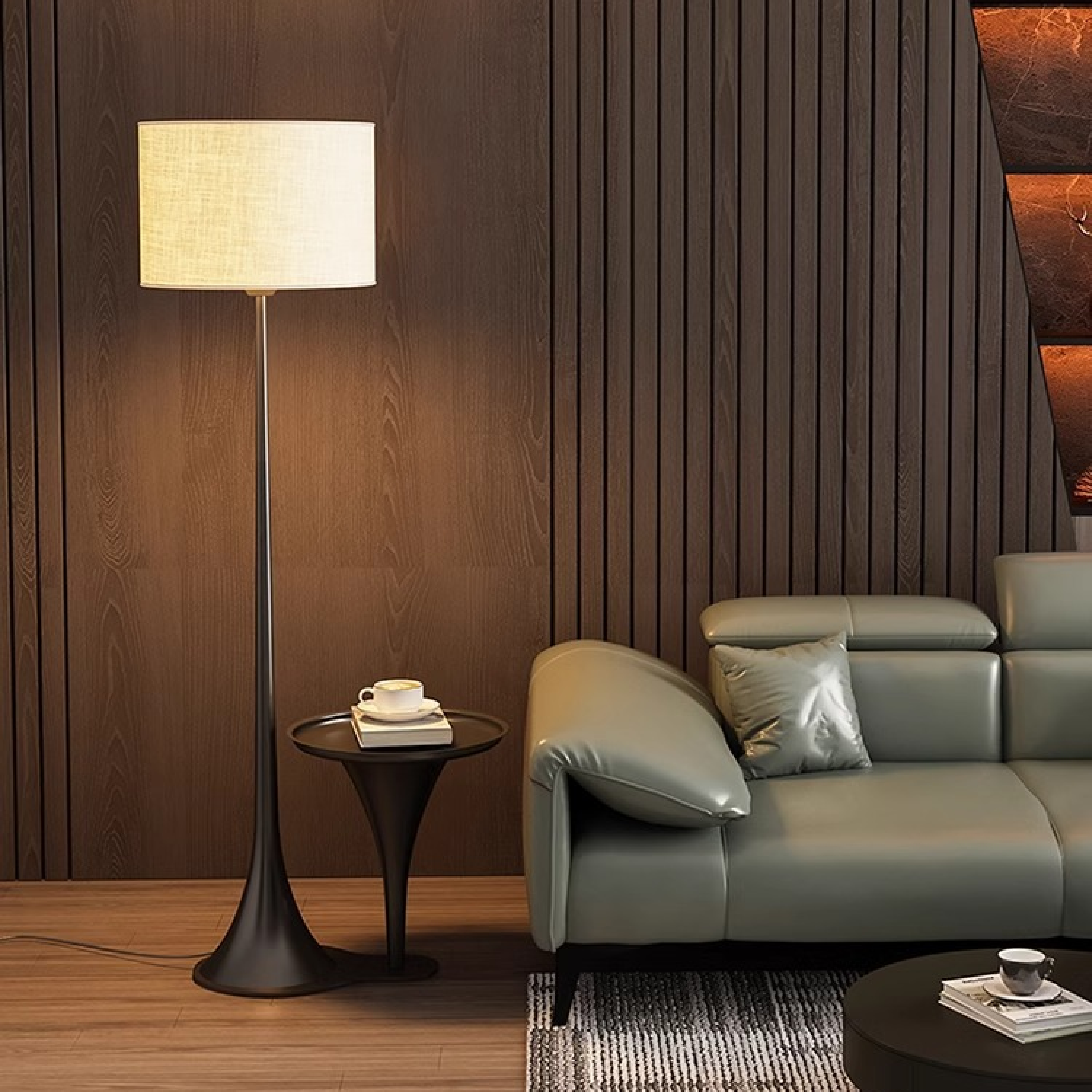 Lampadaire en soie d'Andero