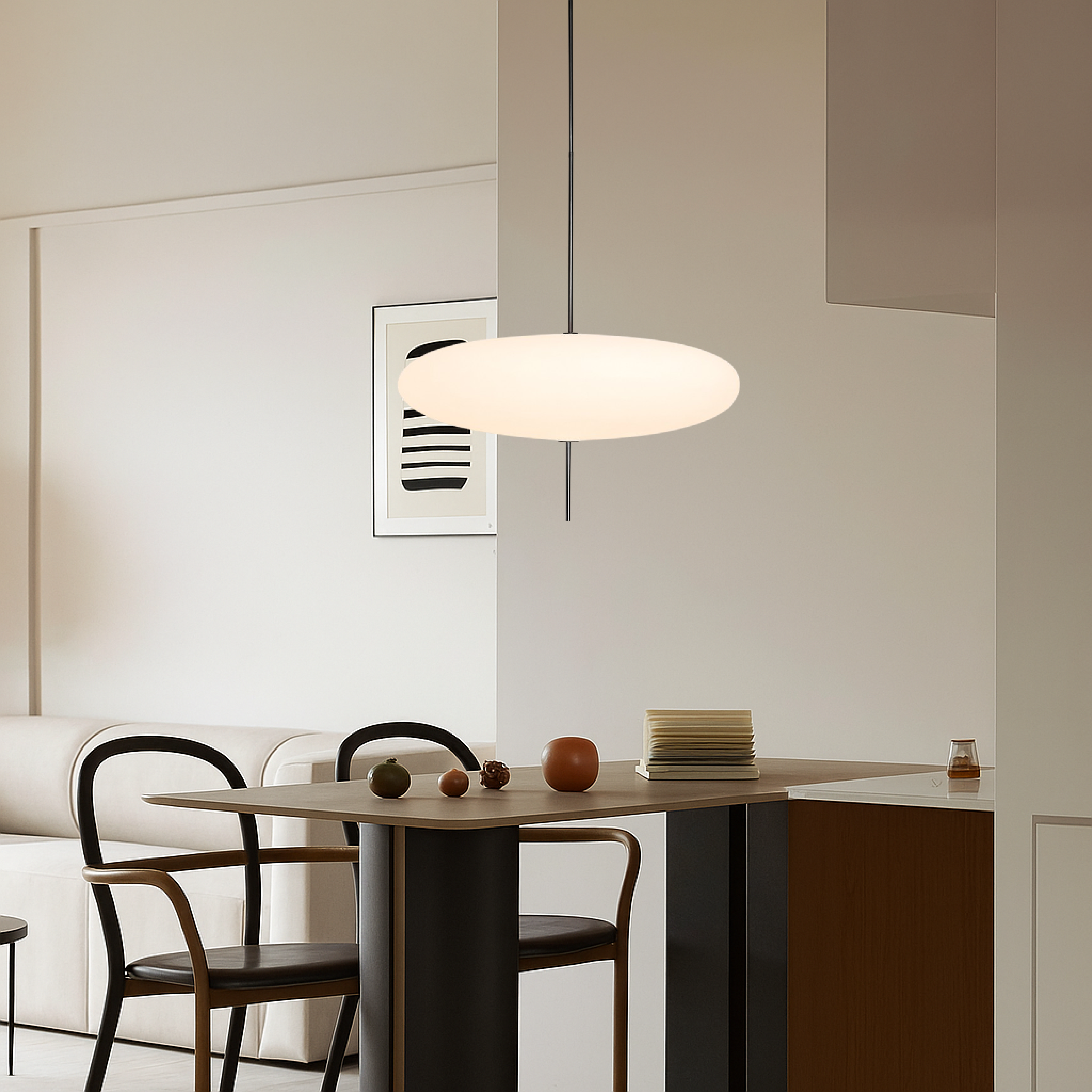 Lampe suspendue danoise Bauhaus
