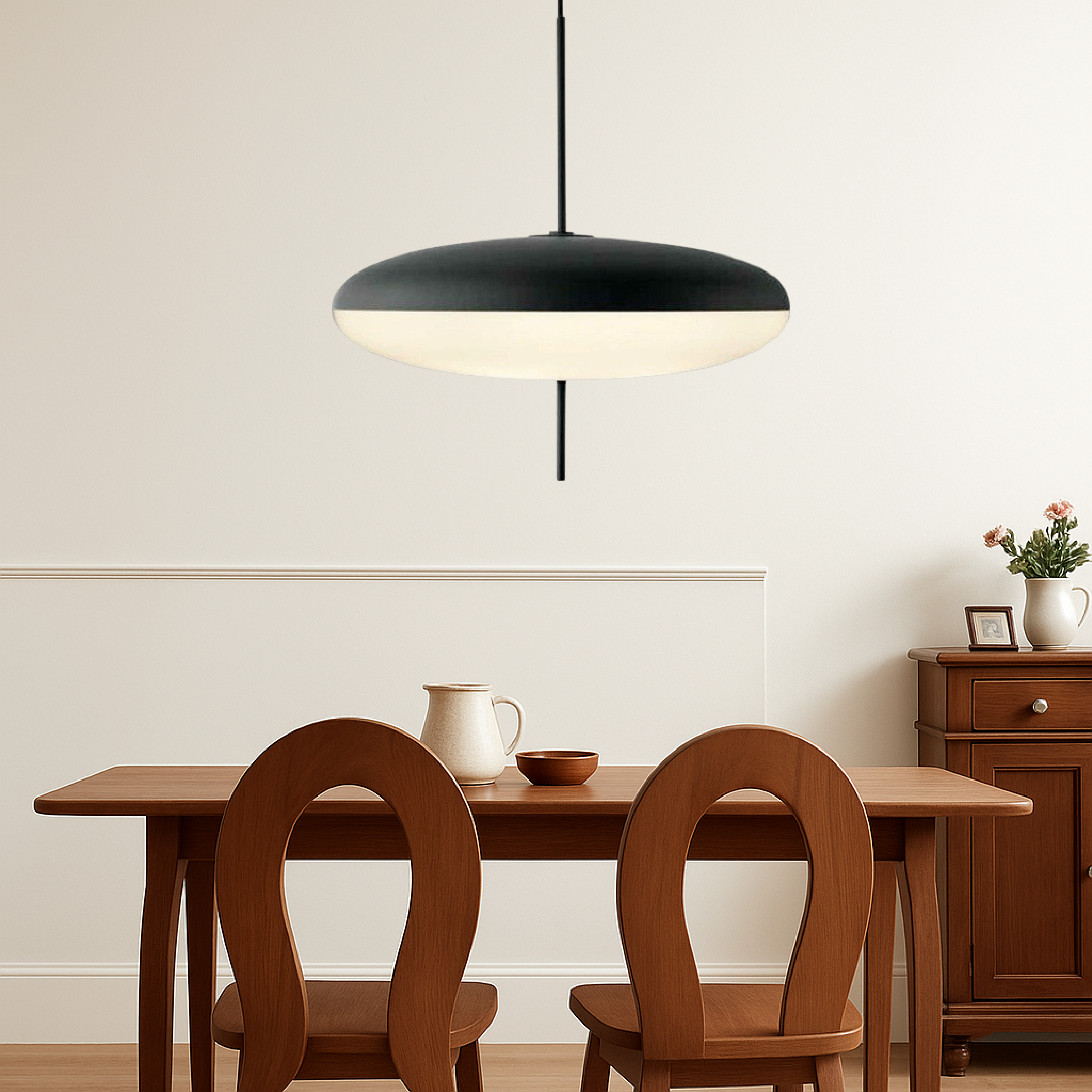 Lampe suspendue danoise Bauhaus