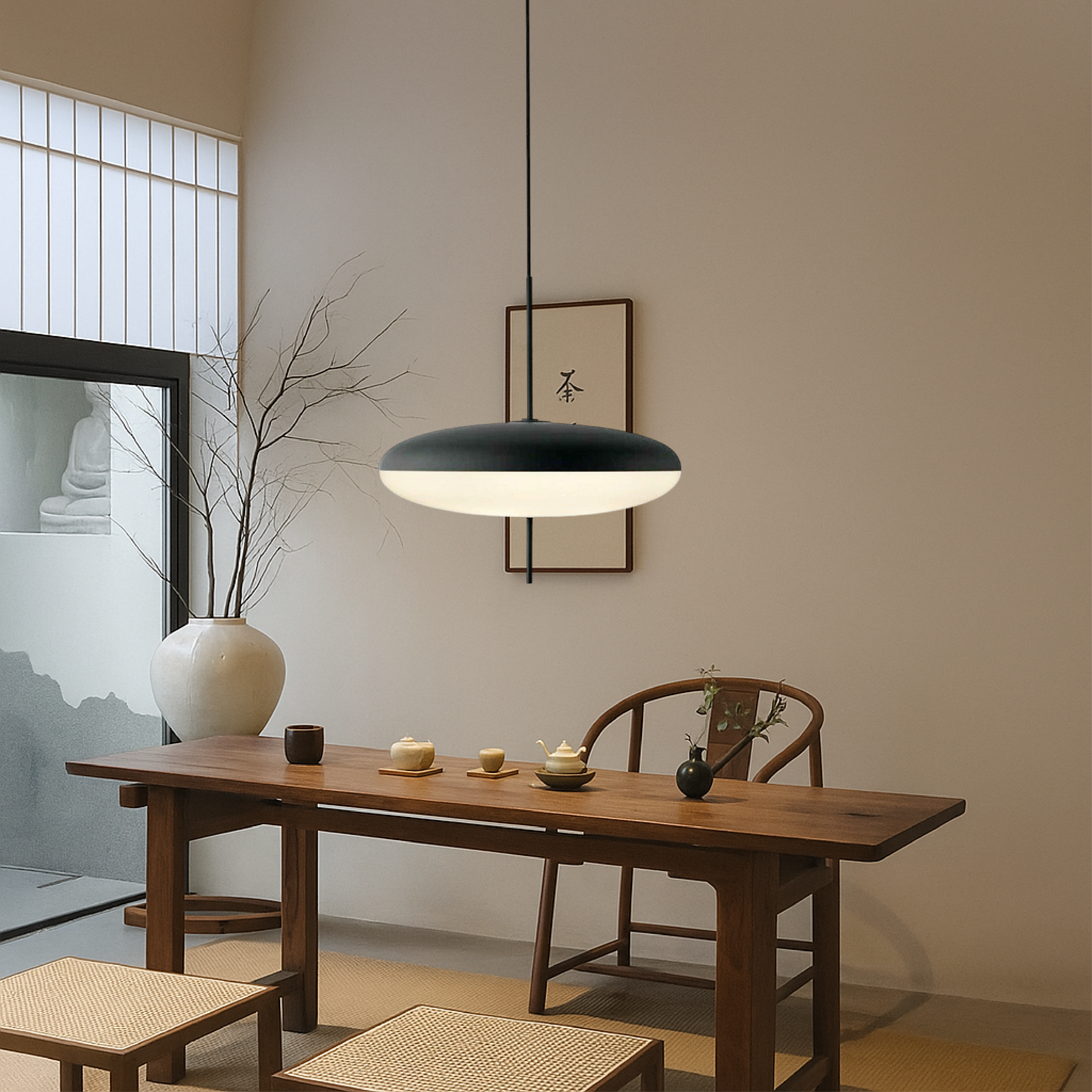 Lampe suspendue danoise Bauhaus