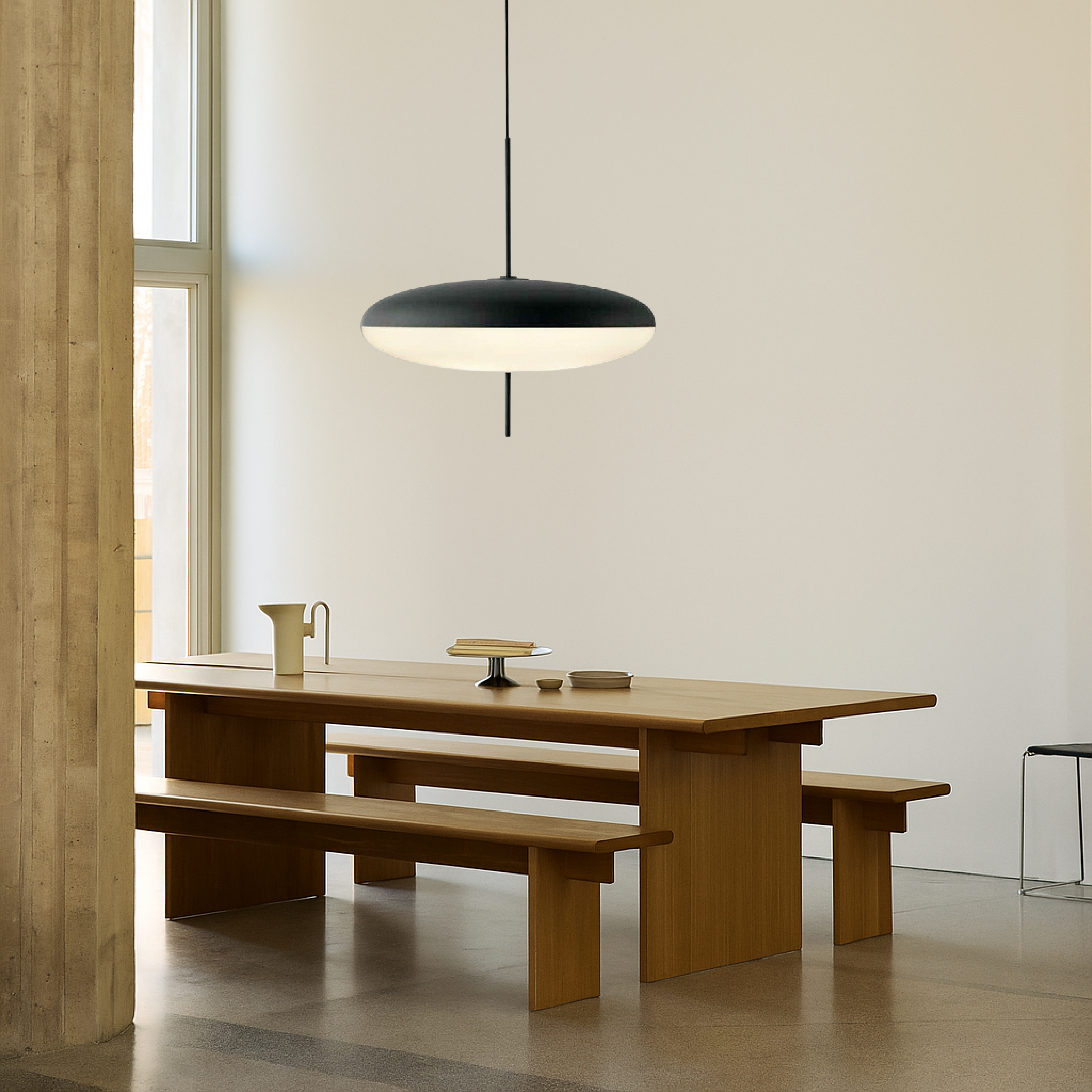 Lampe suspendue danoise Bauhaus