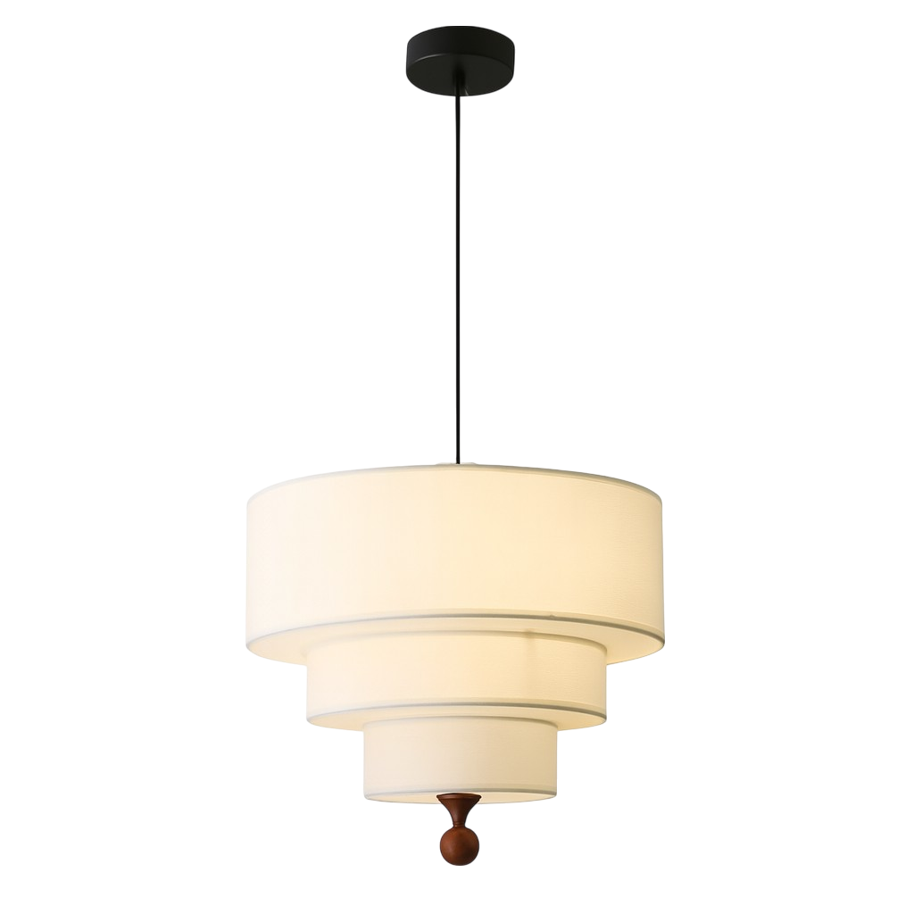 Luminaires en soie et coton