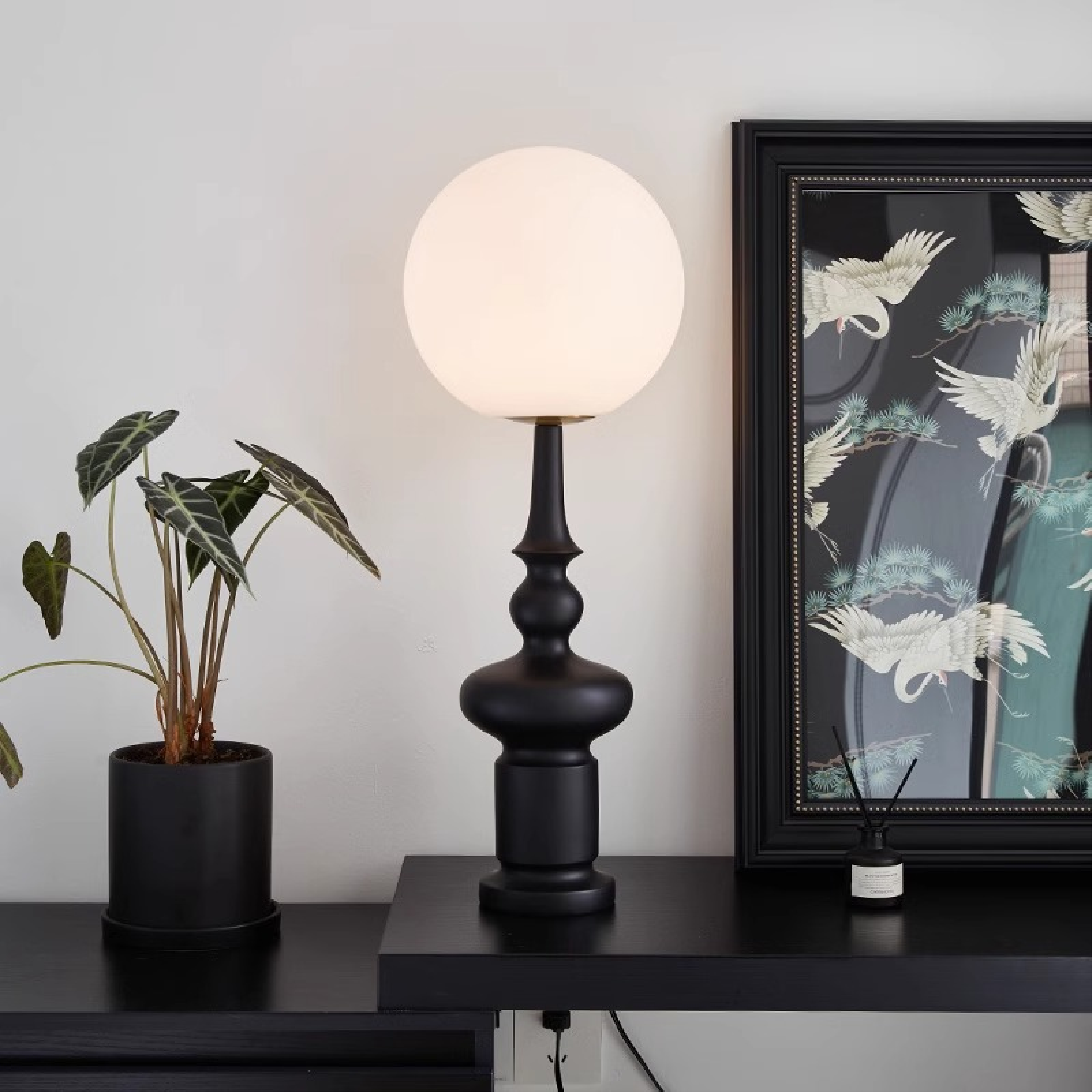 Lampadaire Bauhaus noir
