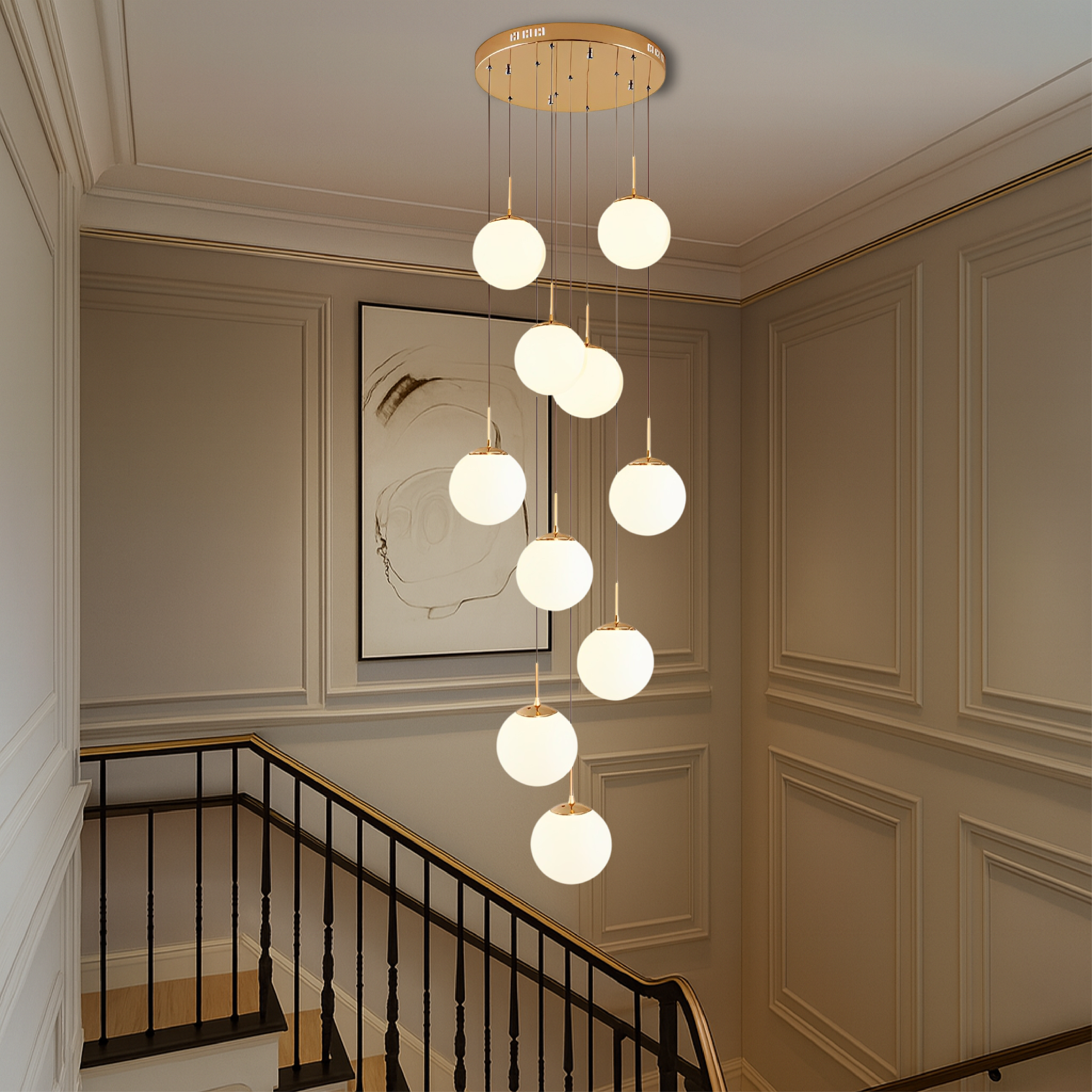 Nova Nordic Staircase Chandelier